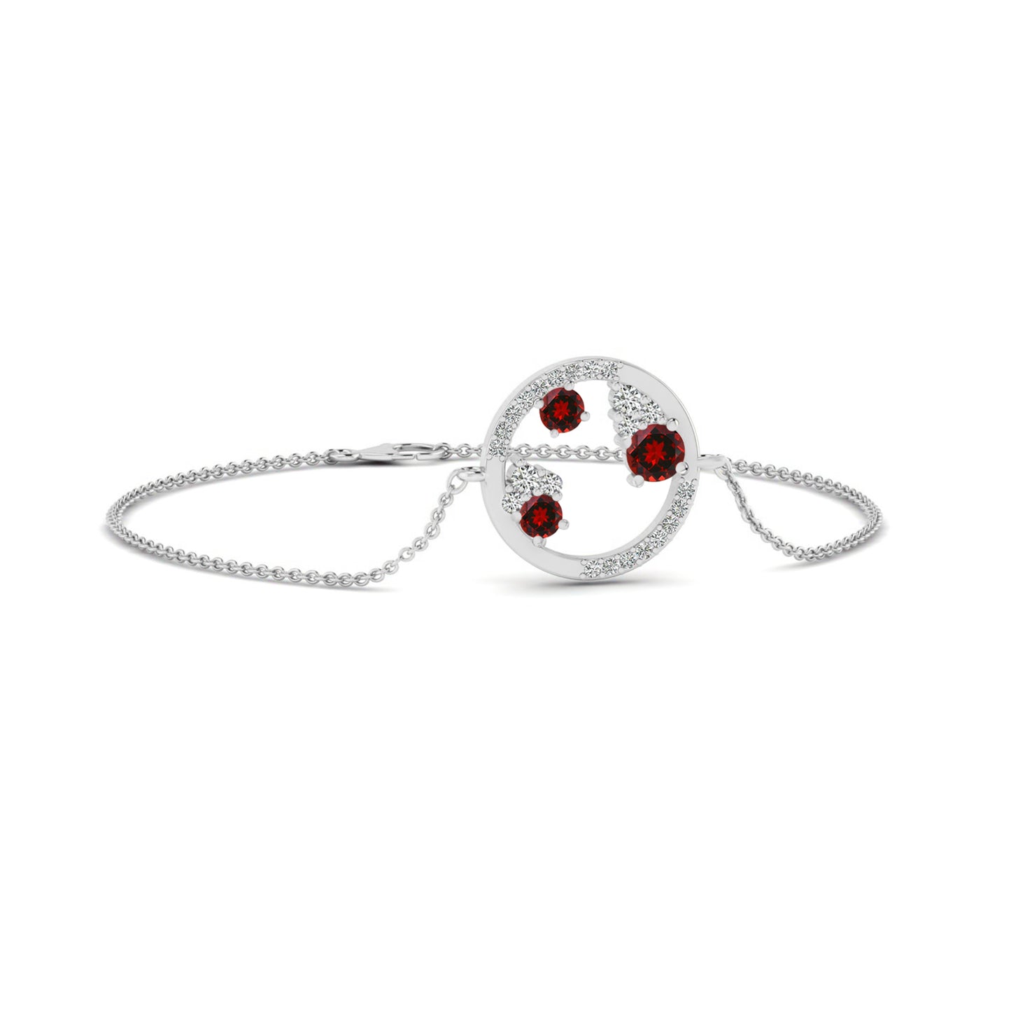 Constellation Circle Bracelet | Sterling Silver Birthstone Bracelet | Adjustable Chain | 15 Gemstone Choices | Personalized Gemstone Bracelet