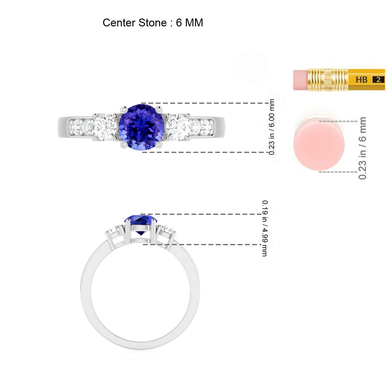 Sterling Silver Birthstone Ring | Genuine Gemstone & Diamond Studded Ring | Personalized Promise Ring | Gift for Her