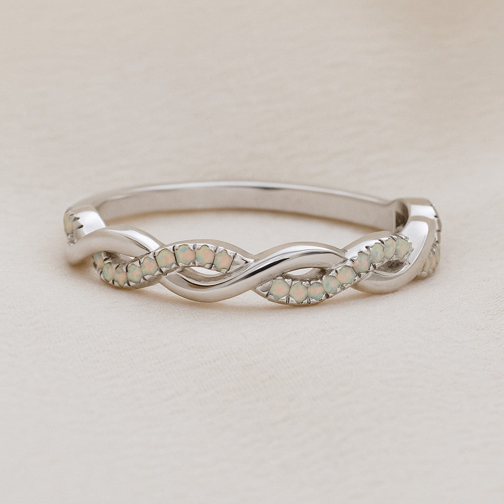 Infinity Ring| Sterling Silver Birthstone Ring | Genuine Gemstone Studded Ring | Personalized Promise Ring | Gift for Her