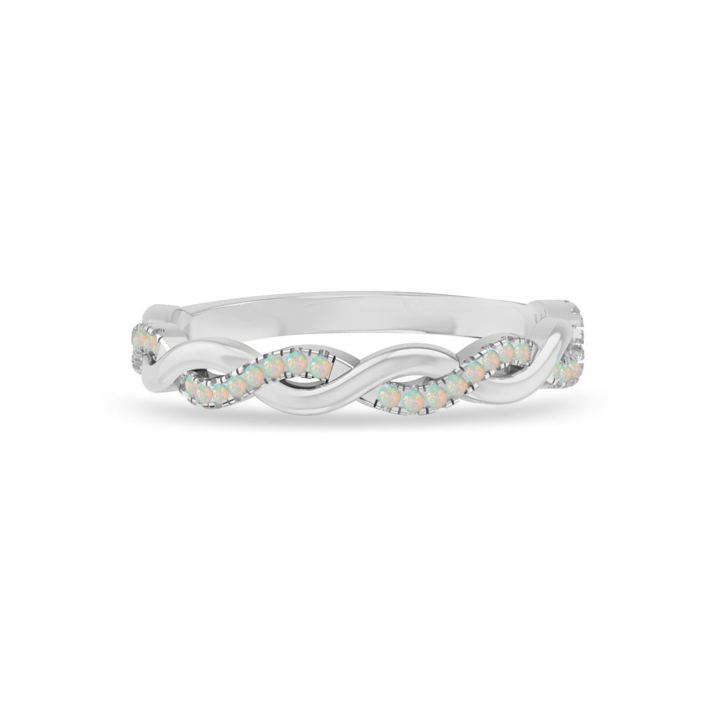 Infinity Ring| Sterling Silver Birthstone Ring | Genuine Gemstone Studded Ring | Personalized Promise Ring | Gift for Her
