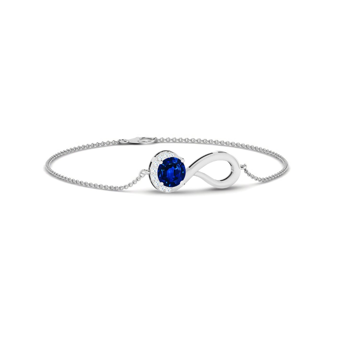 Infinity Bracelet | Sterling Silver Birthstone Bracelet | Adjustable Chain | 15 Gemstone Choices | Personalized Gemstone Bracelet Floral Vine Bracelet Canter piece
