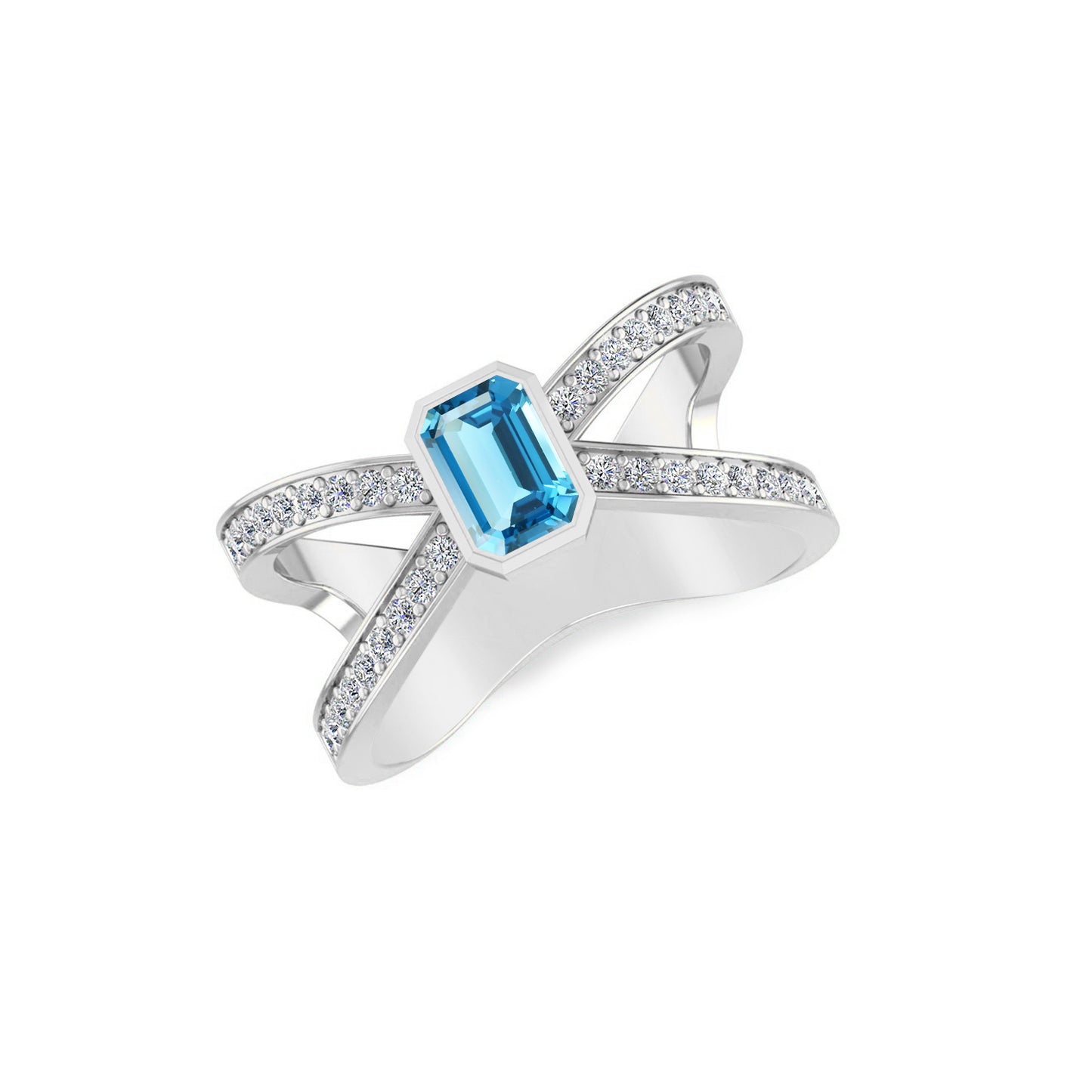 Sterling Silver Birthstone Ring | Genuine Gemstone & Diamond Studded Ring | Personalized Promise Ring | Gift for Her