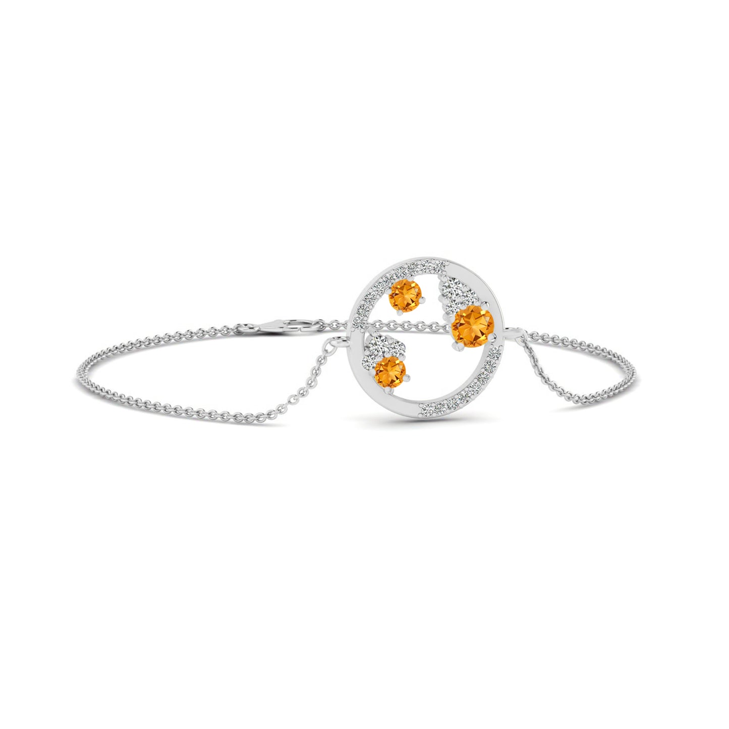 Constellation Circle Bracelet | Sterling Silver Birthstone Bracelet | Adjustable Chain | 15 Gemstone Choices | Personalized Gemstone Bracelet