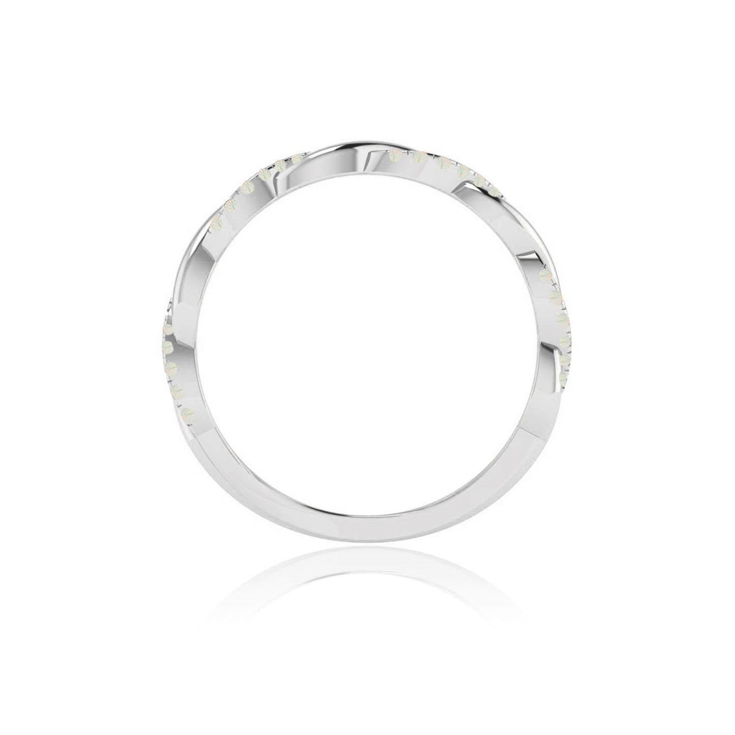 Infinity Ring| Sterling Silver Birthstone Ring | Genuine Gemstone Studded Ring | Personalized Promise Ring | Gift for Her