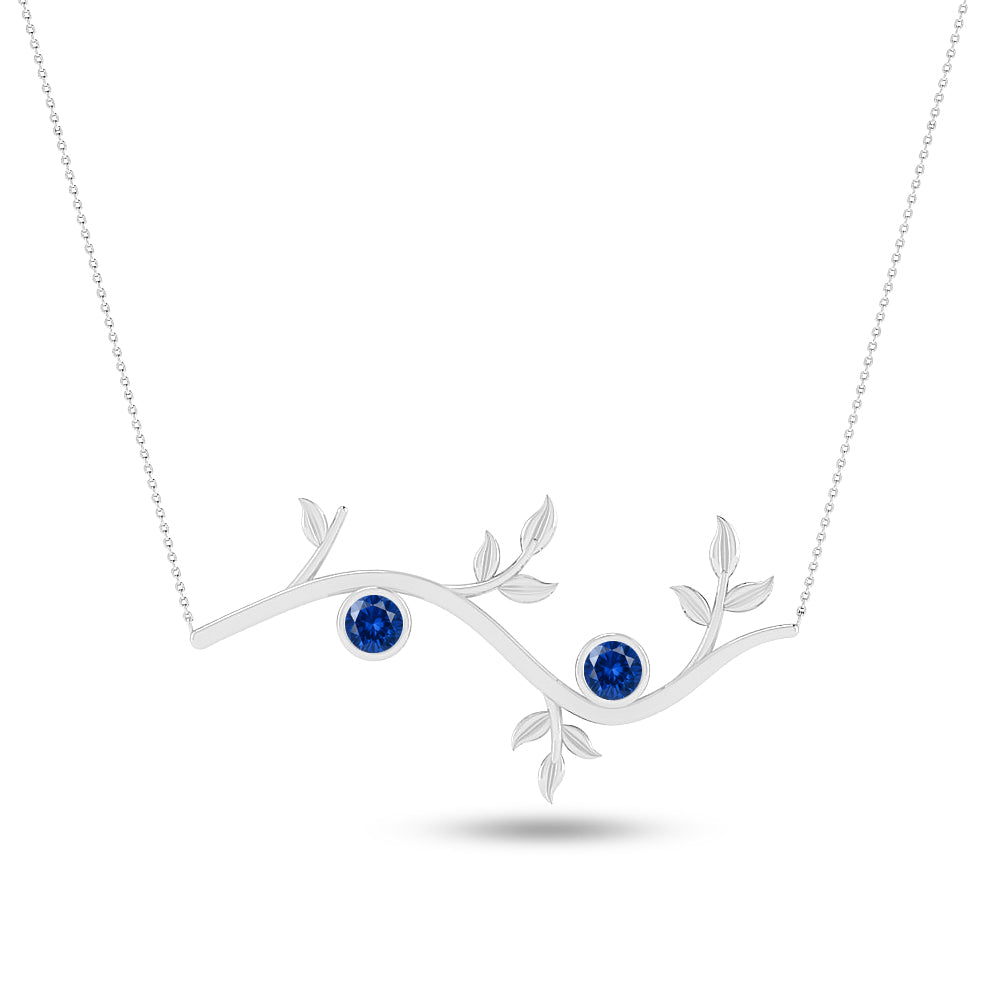 Cross Pendant Necklace | Sterling Silver Birthstone Necklace | Adjustable Chain | 15 Gemstone Choices | Personalized Gemstone Pendant