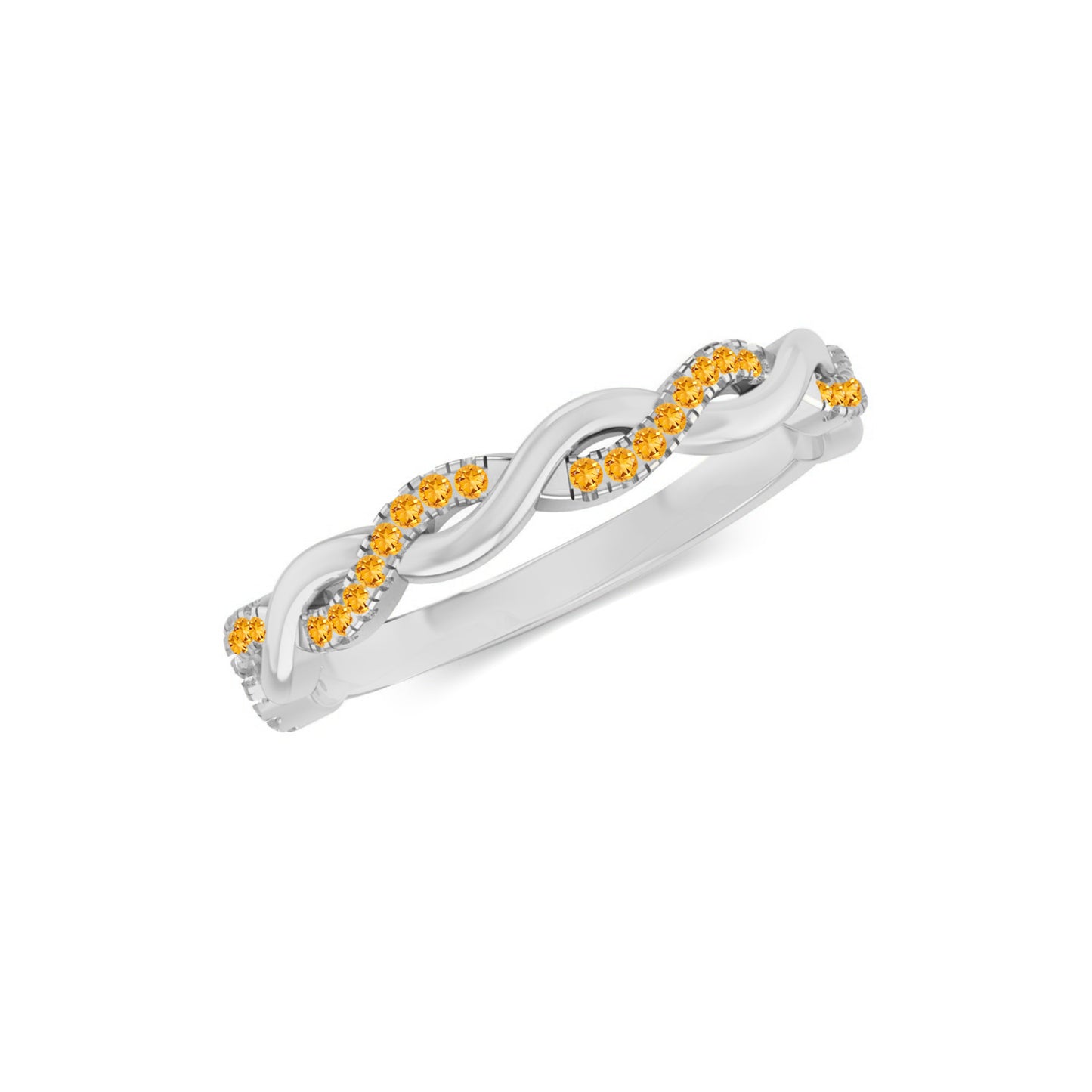 Infinity Ring| Sterling Silver Birthstone Ring | Genuine Gemstone Studded Ring | Personalized Promise Ring | Gift for Her