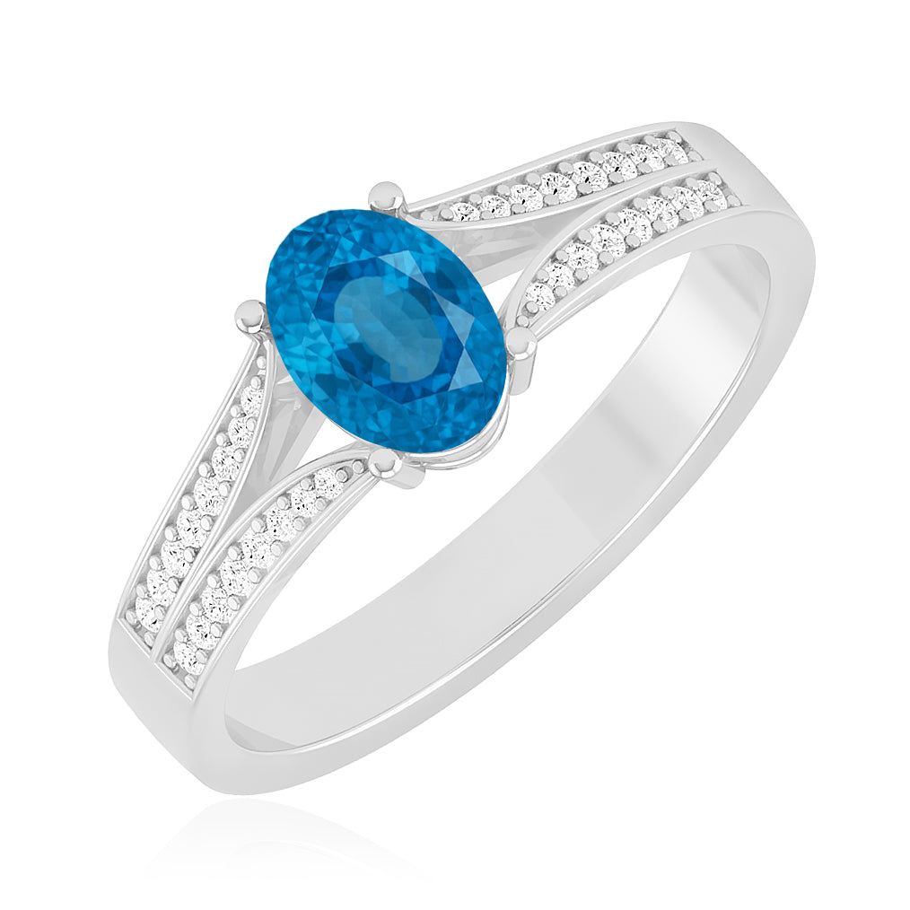 Infinity Knot Solitaire Ring | Sterling Silver Birthstone Ring | Genuine Gemstone Studded Ring | Personalized Promise Ring | Gift for Her