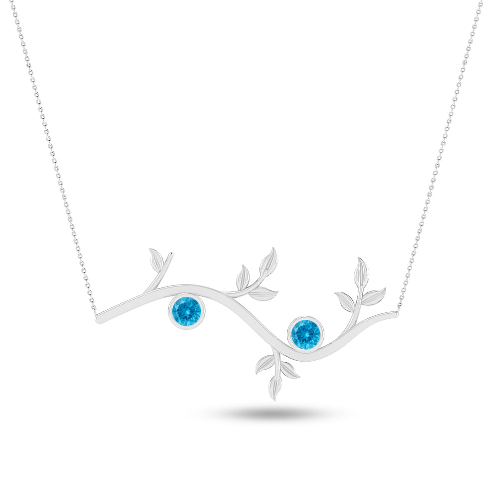 Cross Pendant Necklace | Sterling Silver Birthstone Necklace | Adjustable Chain | 15 Gemstone Choices | Personalized Gemstone Pendant