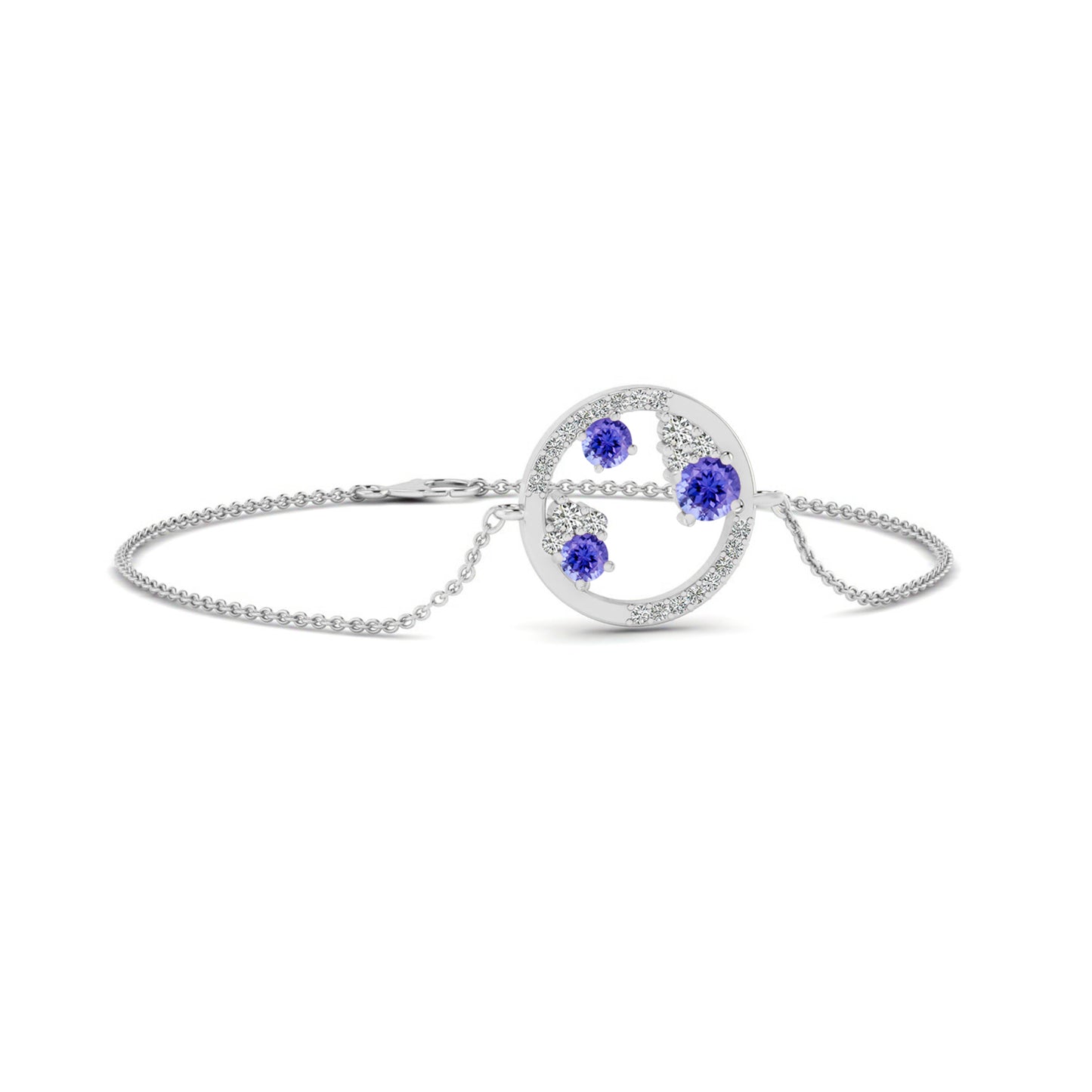 Constellation Circle Bracelet | Sterling Silver Birthstone Bracelet | Adjustable Chain | 15 Gemstone Choices | Personalized Gemstone Bracelet