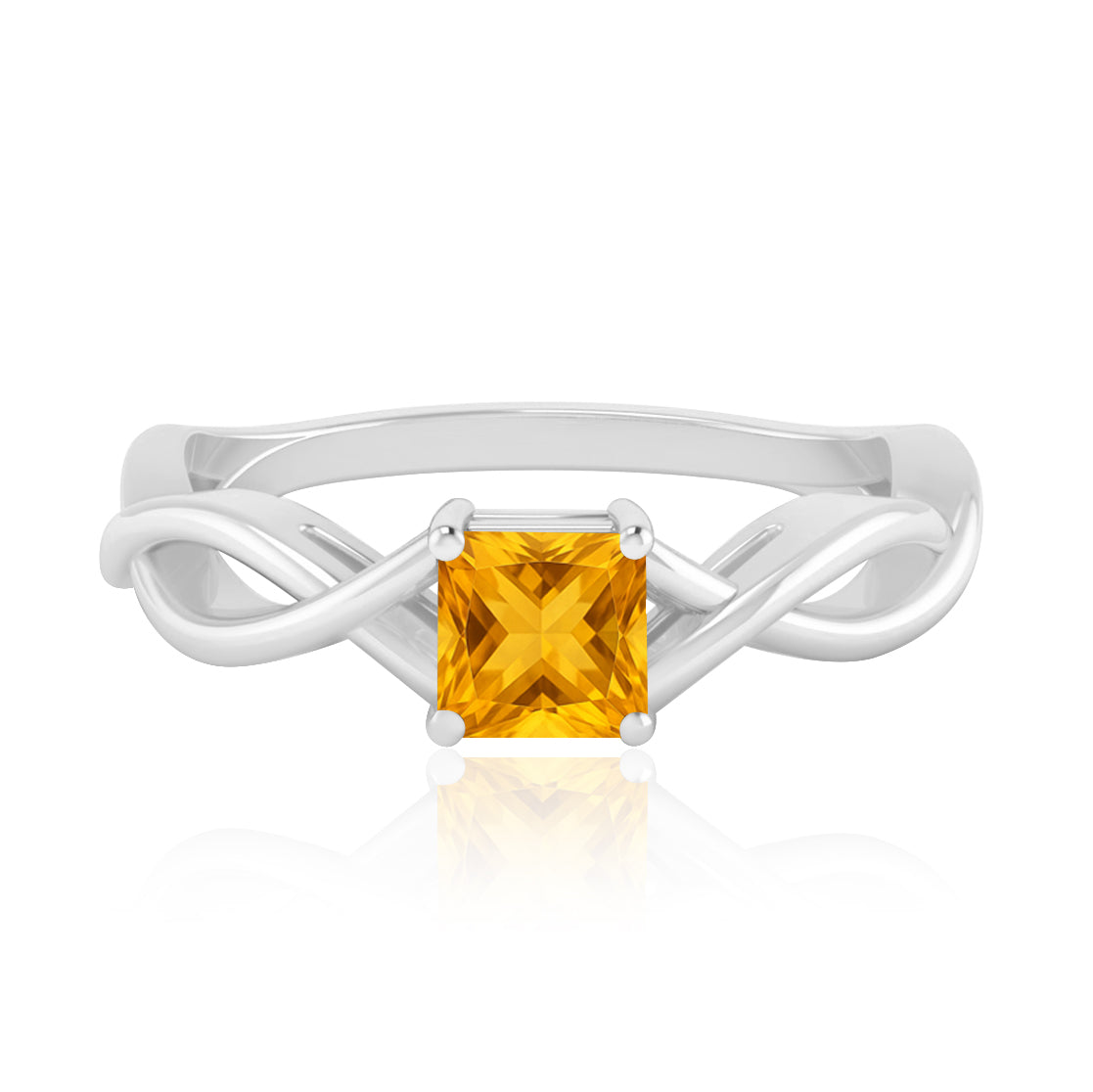 Celtic Knot Inspired Ring | Sterling Silver Birthstone Ring | Genuine Gemstone Studded Ring | Personalized Promise Ring | Gift for Her