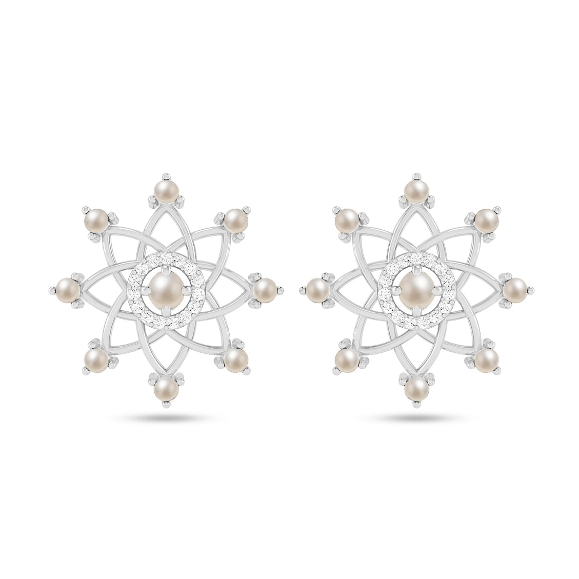 Celestial Starburst Stud Earrings | 925 Sterling Silver Birthstone Stud Earrings | Diamond Accent Gemstone Earrings | 15 Birthstone Options | Gift for Women