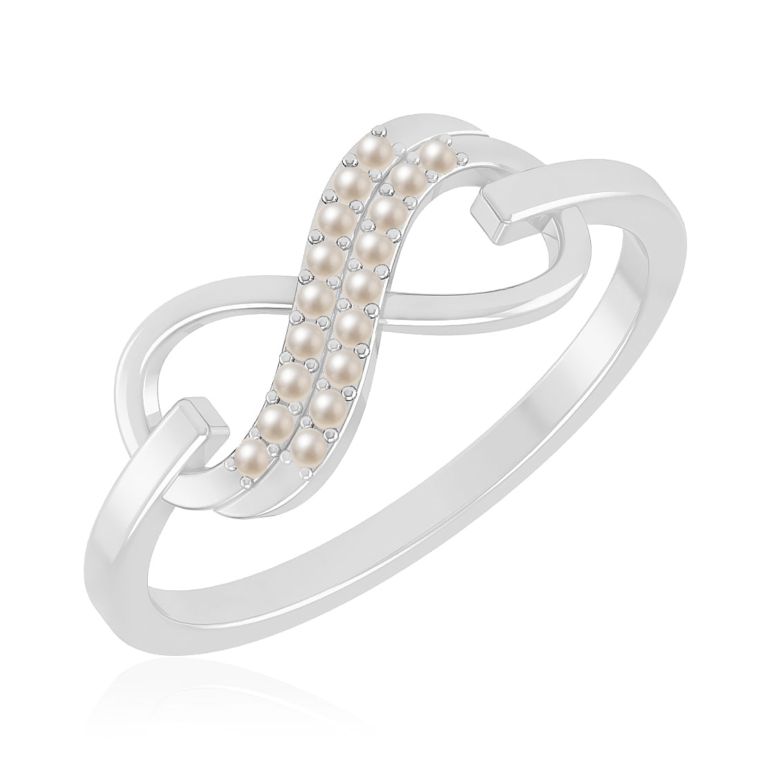 Paperclip Link Ring | Sterling Silver Birthstone Ring | Genuine Gemstone & Diamond Studded Ring | Personalized Promise Ring | Gift for Her