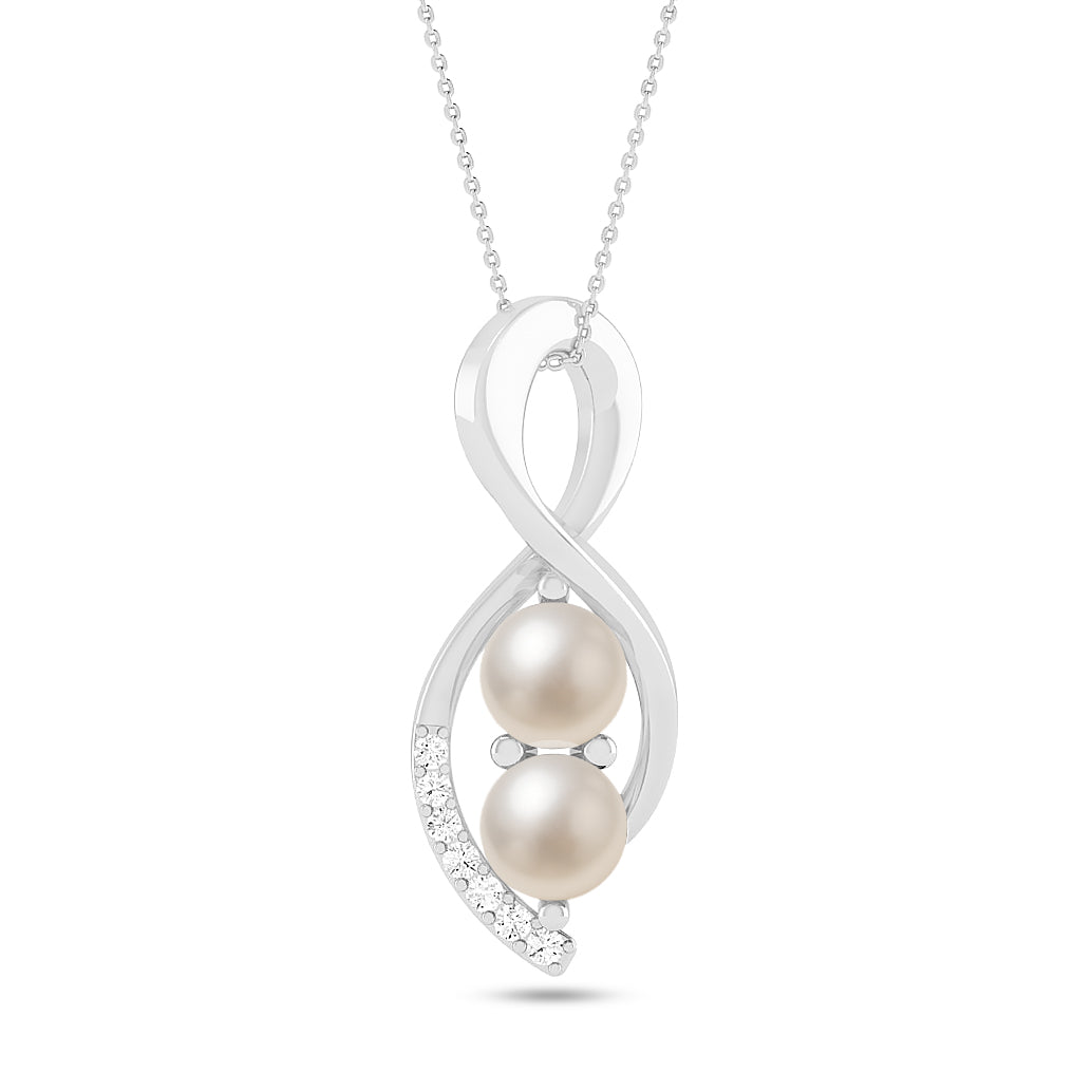 Infinity Twist Pendant | Starburst Pendant | Heart Knot Teardrop Pendant | Sterling Silver Birthstone Necklace | Diamond Accent | Adjustable Chain | 15 Gemstone Choices