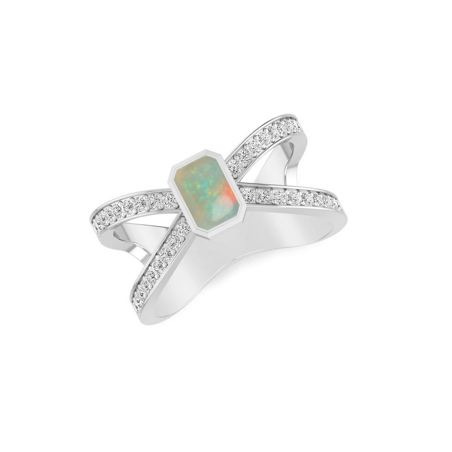 Sterling Silver Birthstone Ring | Genuine Gemstone & Diamond Studded Ring | Personalized Promise Ring | Gift for Her