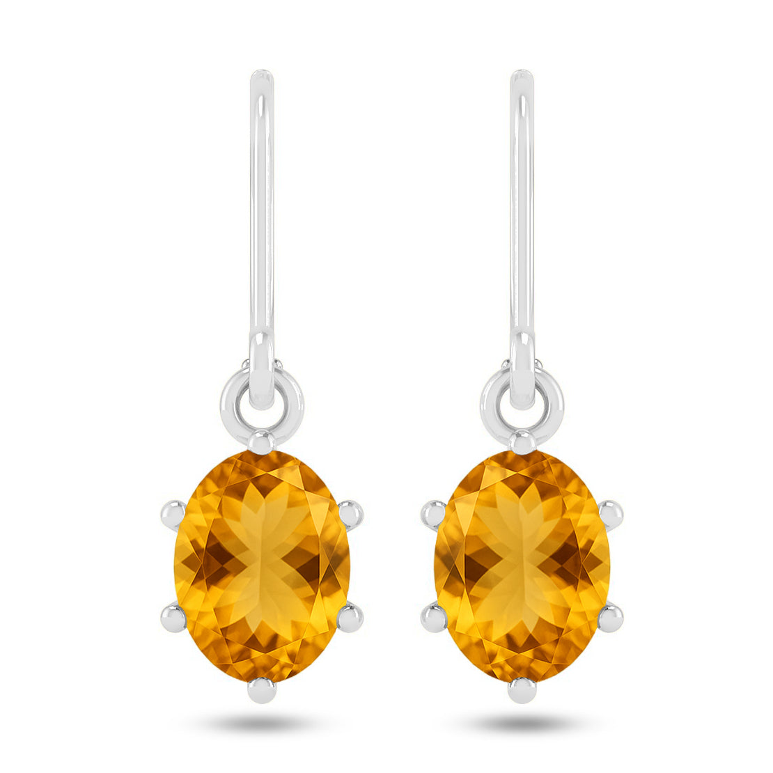 Oval Halo Drop Earrings | 925 Sterling Silver Birthstone Stud Earrings | Diamond Accent Gemstone Earrings | 15 Birthstone Options | Gift for Women (Copy)