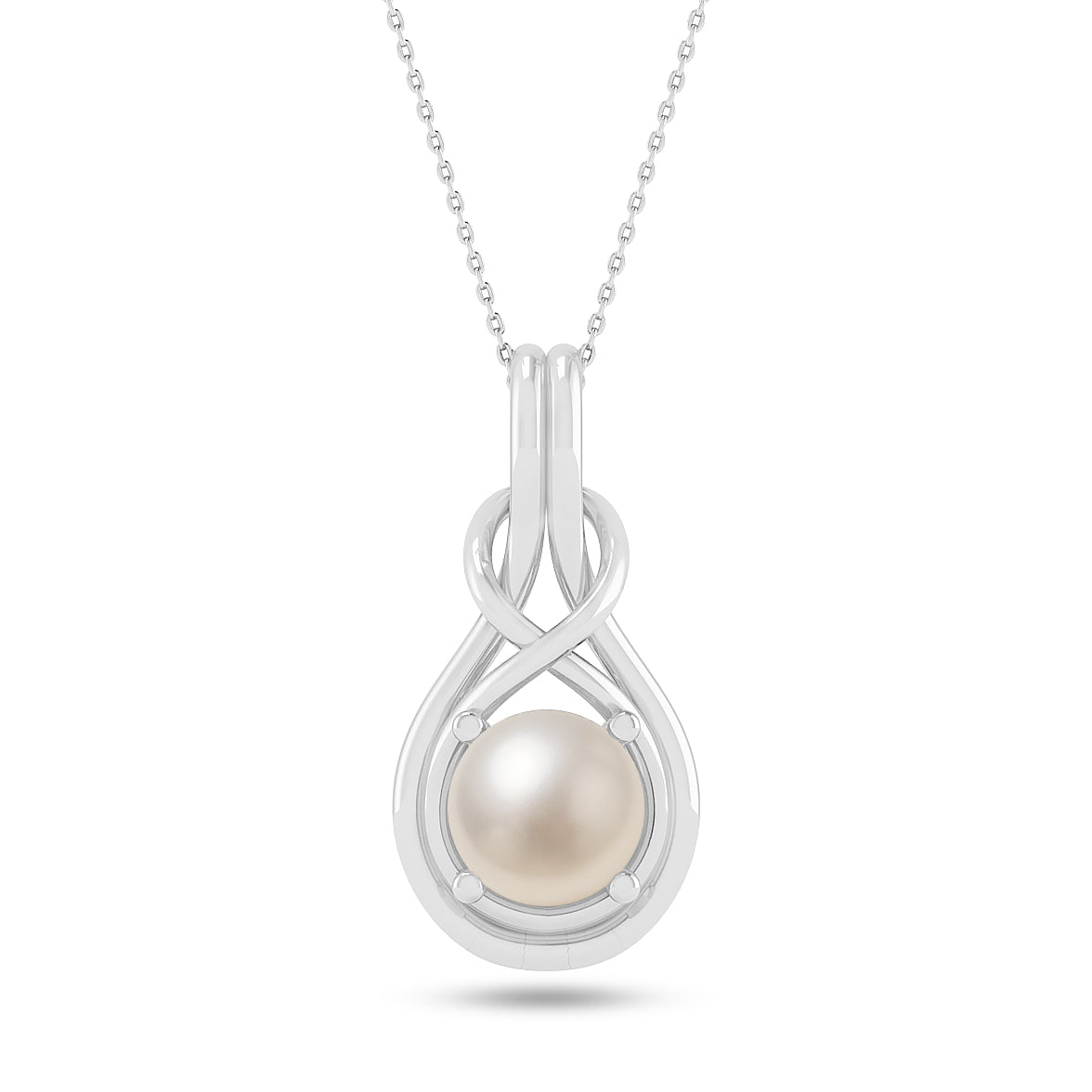 Infinity Teardrop Solitaire Pendant | Sterling Silver Birthstone Necklace | Adjustable Chain | 15 Gemstone Choices | Personalized Gemstone Pendant