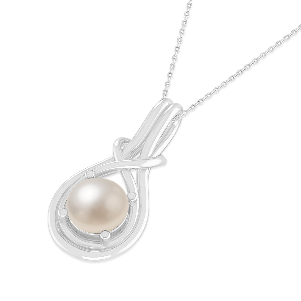 Infinity Teardrop Solitaire Pendant | Sterling Silver Birthstone Necklace | Adjustable Chain | 15 Gemstone Choices | Personalized Gemstone Pendant