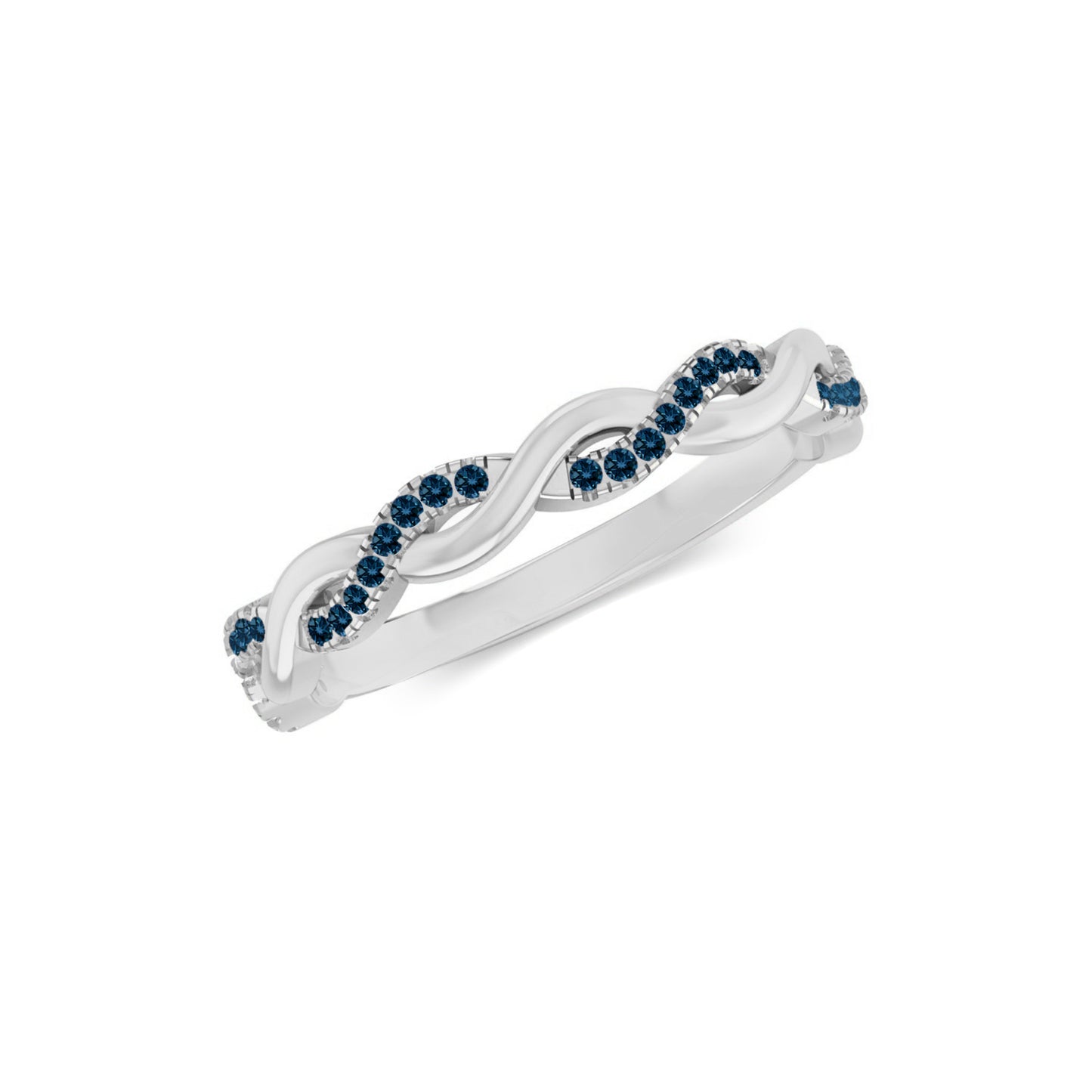 Infinity Ring| Sterling Silver Birthstone Ring | Genuine Gemstone Studded Ring | Personalized Promise Ring | Gift for Her