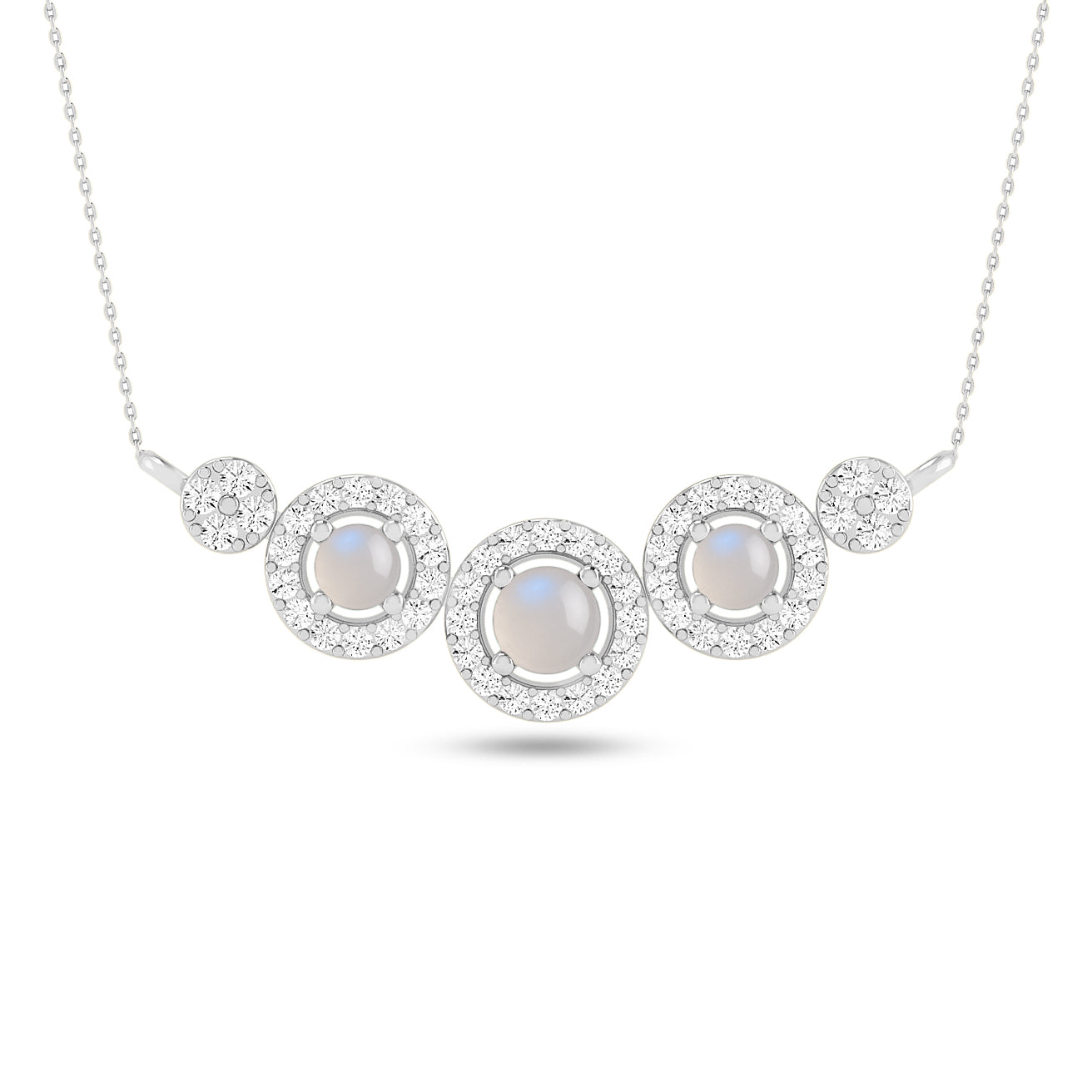 Journey Circle Necklace | Starburst Pendant | Heart Knot Teardrop Pendant | Sterling Silver Birthstone Necklace | Diamond Accent | Adjustable Chain | 15 Gemstone Choices