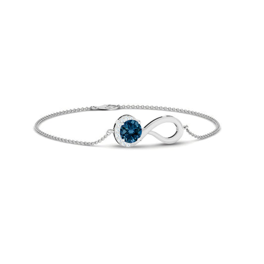 Infinity Bracelet | Sterling Silver Birthstone Bracelet | Adjustable Chain | 15 Gemstone Choices | Personalized Gemstone Bracelet Floral Vine Bracelet Canter piece