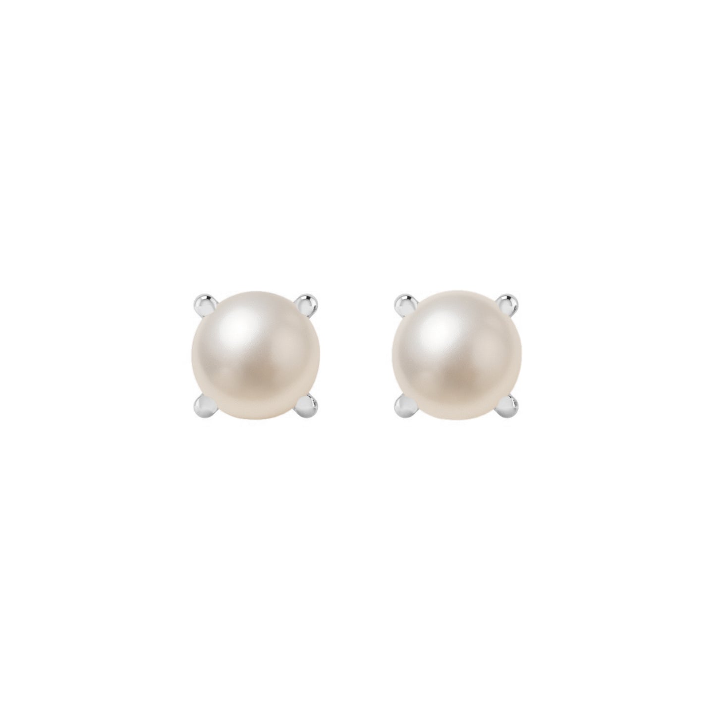 925 Sterling Silver Birthstone Stud Earrings | Diamond Accent Gemstone Earrings | 15 Birthstone Options | Gift for Women