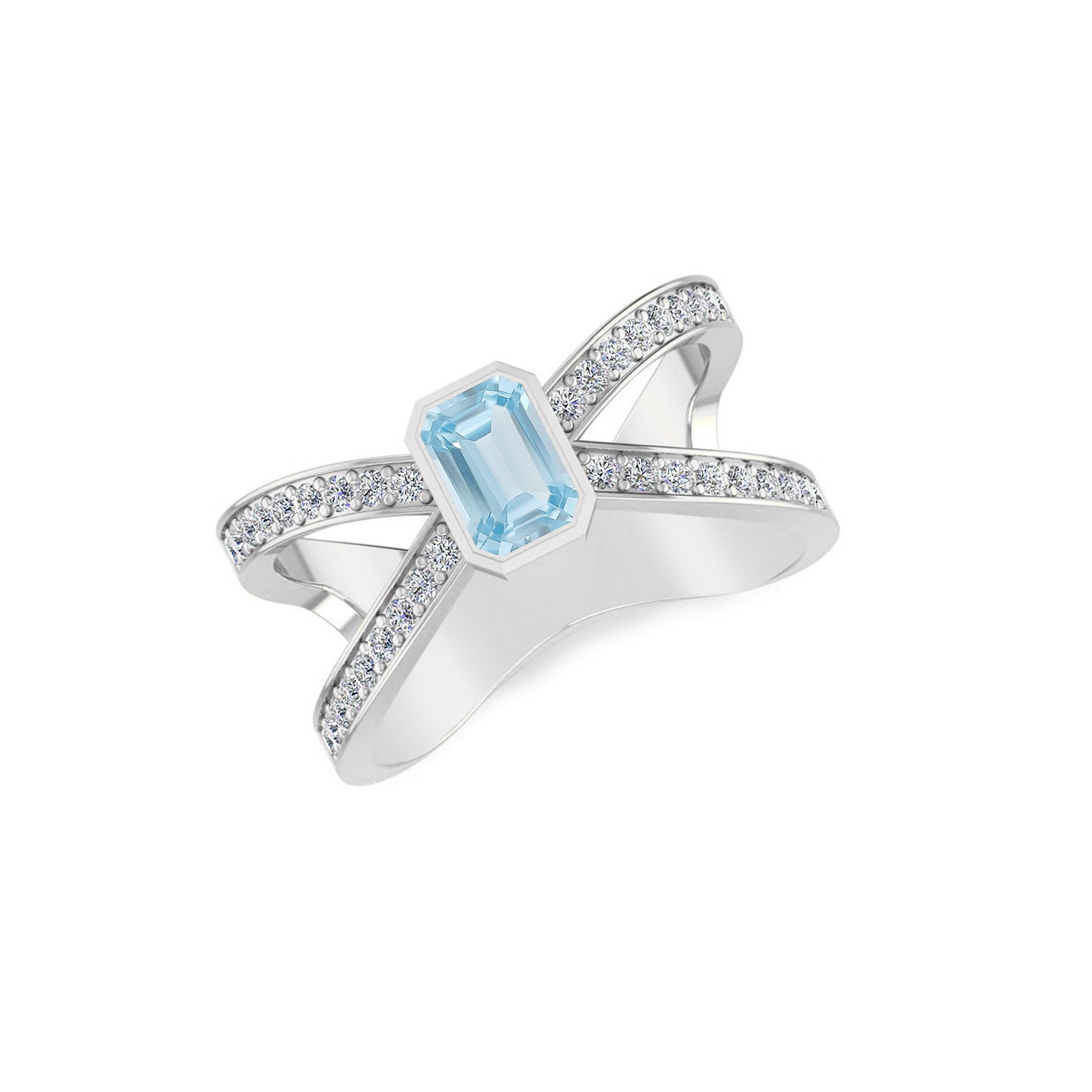 Sterling Silver Birthstone Ring | Genuine Gemstone & Diamond Studded Ring | Personalized Promise Ring | Gift for Her