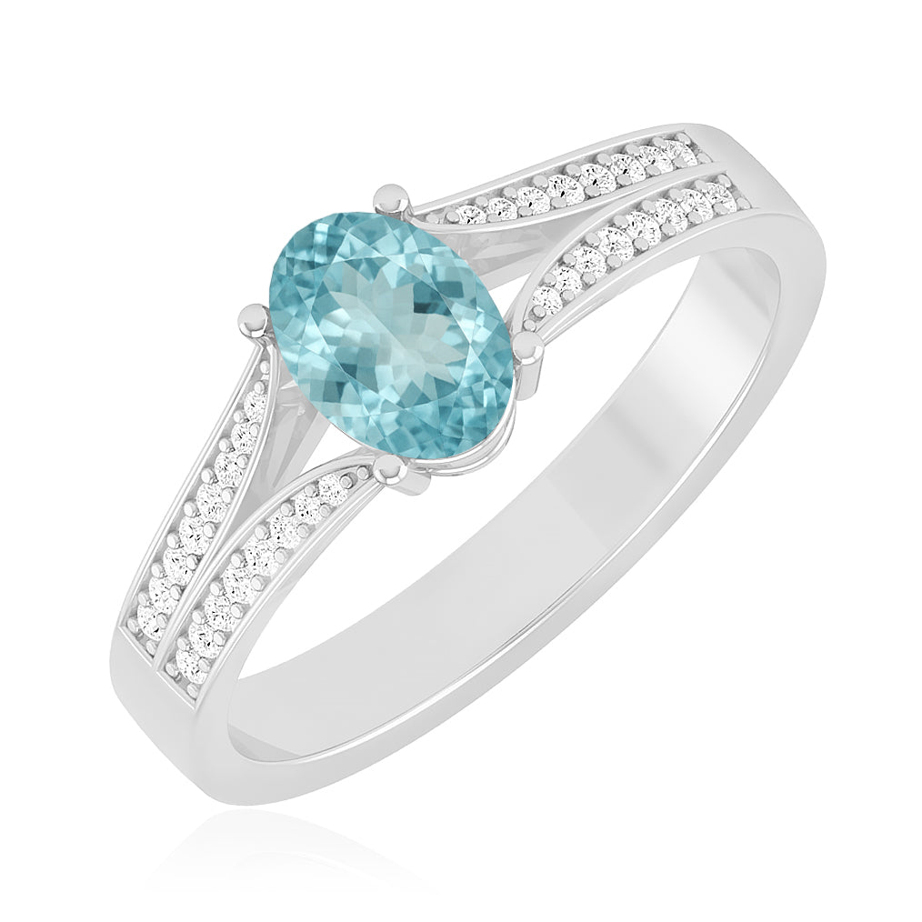 Infinity Knot Solitaire Ring | Sterling Silver Birthstone Ring | Genuine Gemstone Studded Ring | Personalized Promise Ring | Gift for Her