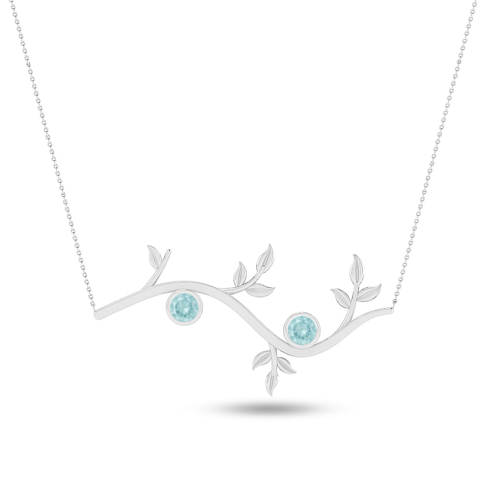 Cross Pendant Necklace | Sterling Silver Birthstone Necklace | Adjustable Chain | 15 Gemstone Choices | Personalized Gemstone Pendant