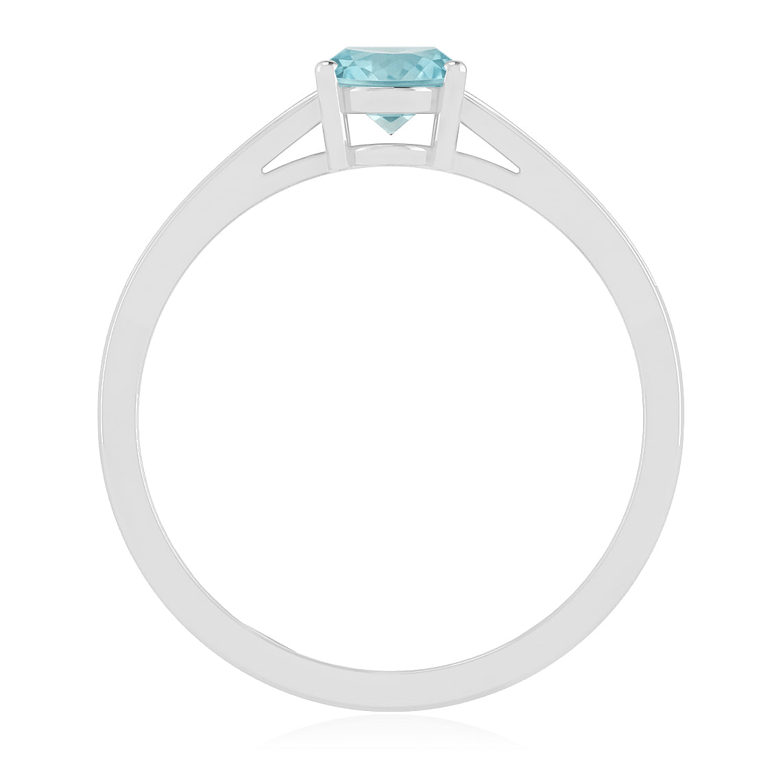 Infinity Knot Solitaire Ring | Sterling Silver Birthstone Ring | Genuine Gemstone Studded Ring | Personalized Promise Ring | Gift for Her