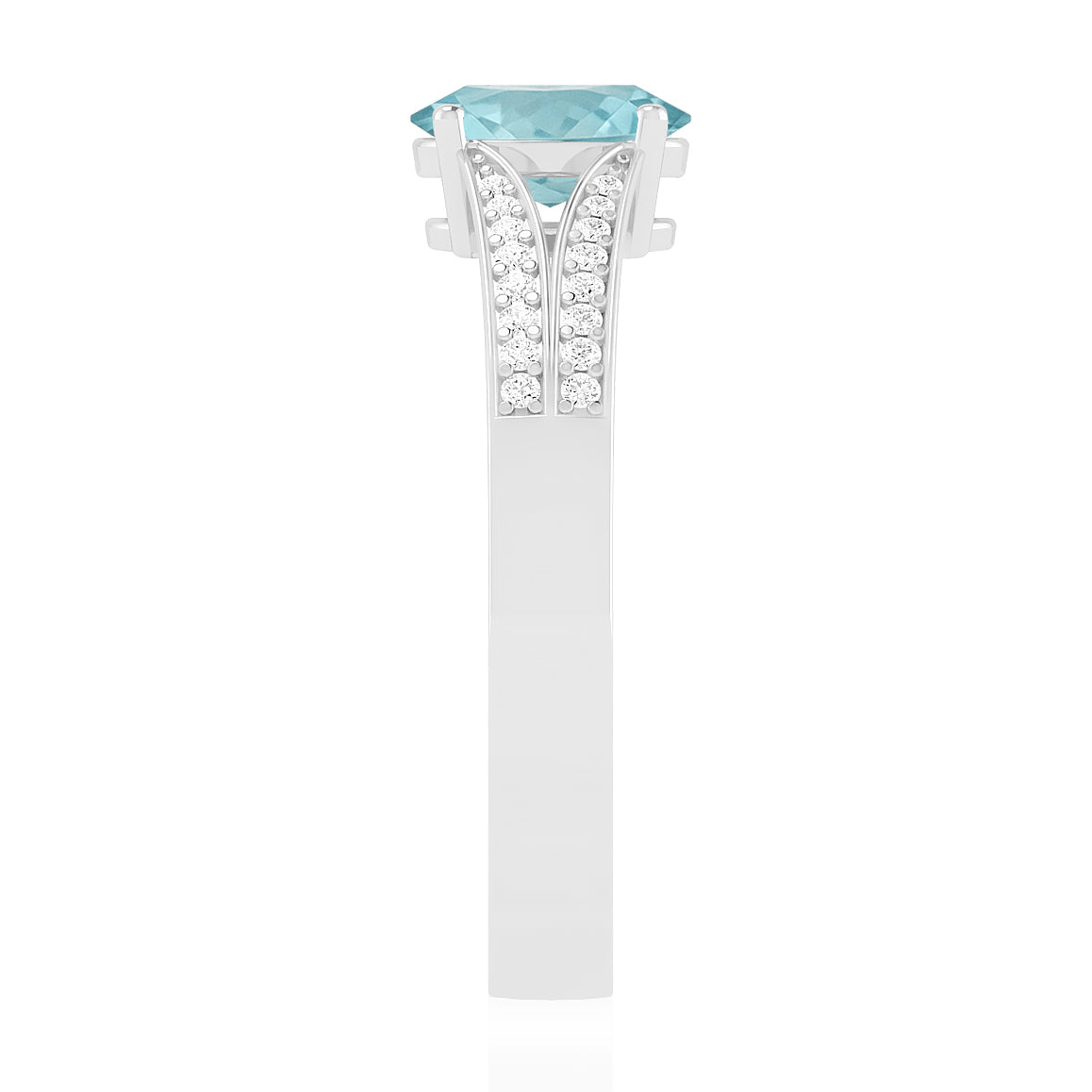 Infinity Knot Solitaire Ring | Sterling Silver Birthstone Ring | Genuine Gemstone Studded Ring | Personalized Promise Ring | Gift for Her