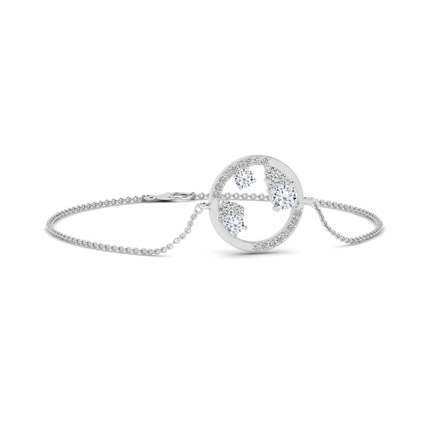Constellation Circle Bracelet | Sterling Silver Birthstone Bracelet | Adjustable Chain | 15 Gemstone Choices | Personalized Gemstone Bracelet
