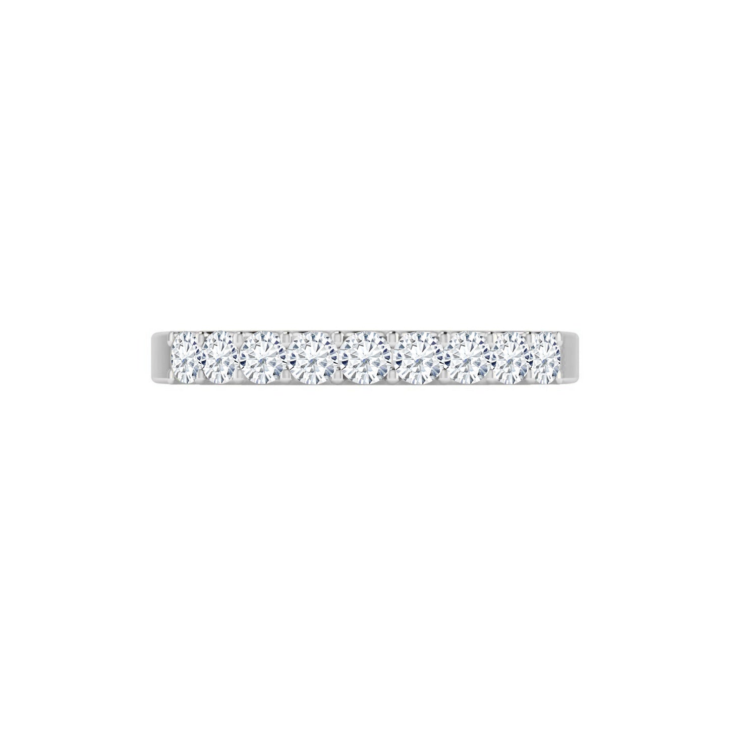 Half Eternity Ring | Sterling Silver Birthstone Ring | Genuine Gemstone & Diamond Studded Ring | Personalized Promise Ring | Gift for Her
