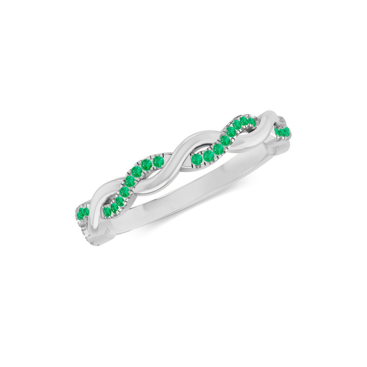 Infinity Ring| Sterling Silver Birthstone Ring | Genuine Gemstone Studded Ring | Personalized Promise Ring | Gift for Her