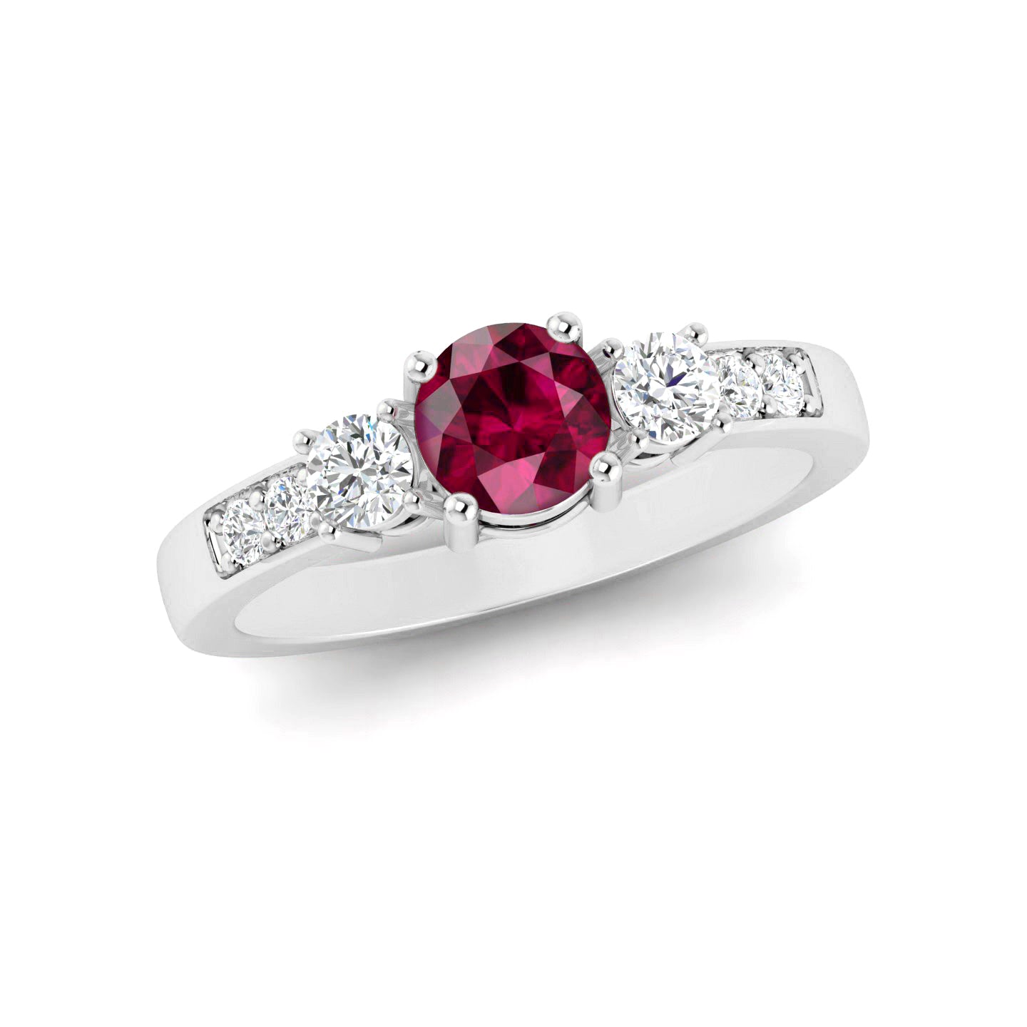 Sterling Silver Birthstone Ring | Genuine Gemstone & Diamond Studded Ring | Personalized Promise Ring | Gift for Her