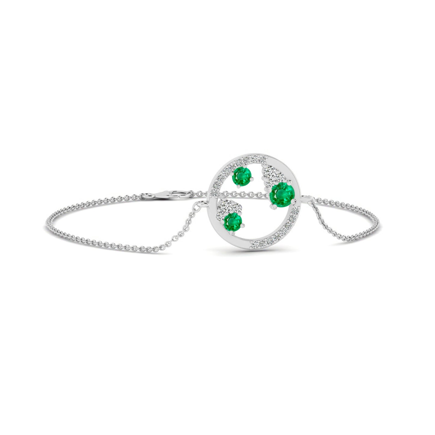 Constellation Circle Bracelet | Sterling Silver Birthstone Bracelet | Adjustable Chain | 15 Gemstone Choices | Personalized Gemstone Bracelet