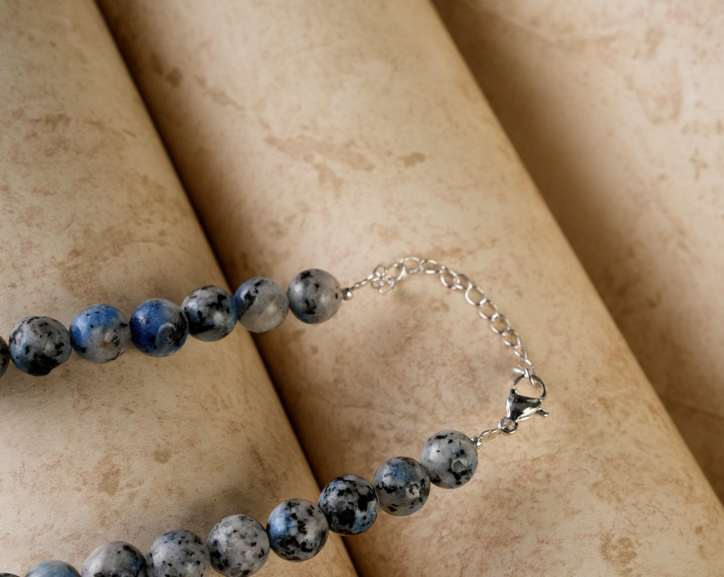 Genuine K2 Jasper Beads Necklace / Handcrafted Adjustable Mala Necklace / 8 MM Round Smooth Beaded Necklace Jewelry For Her - AS & JG