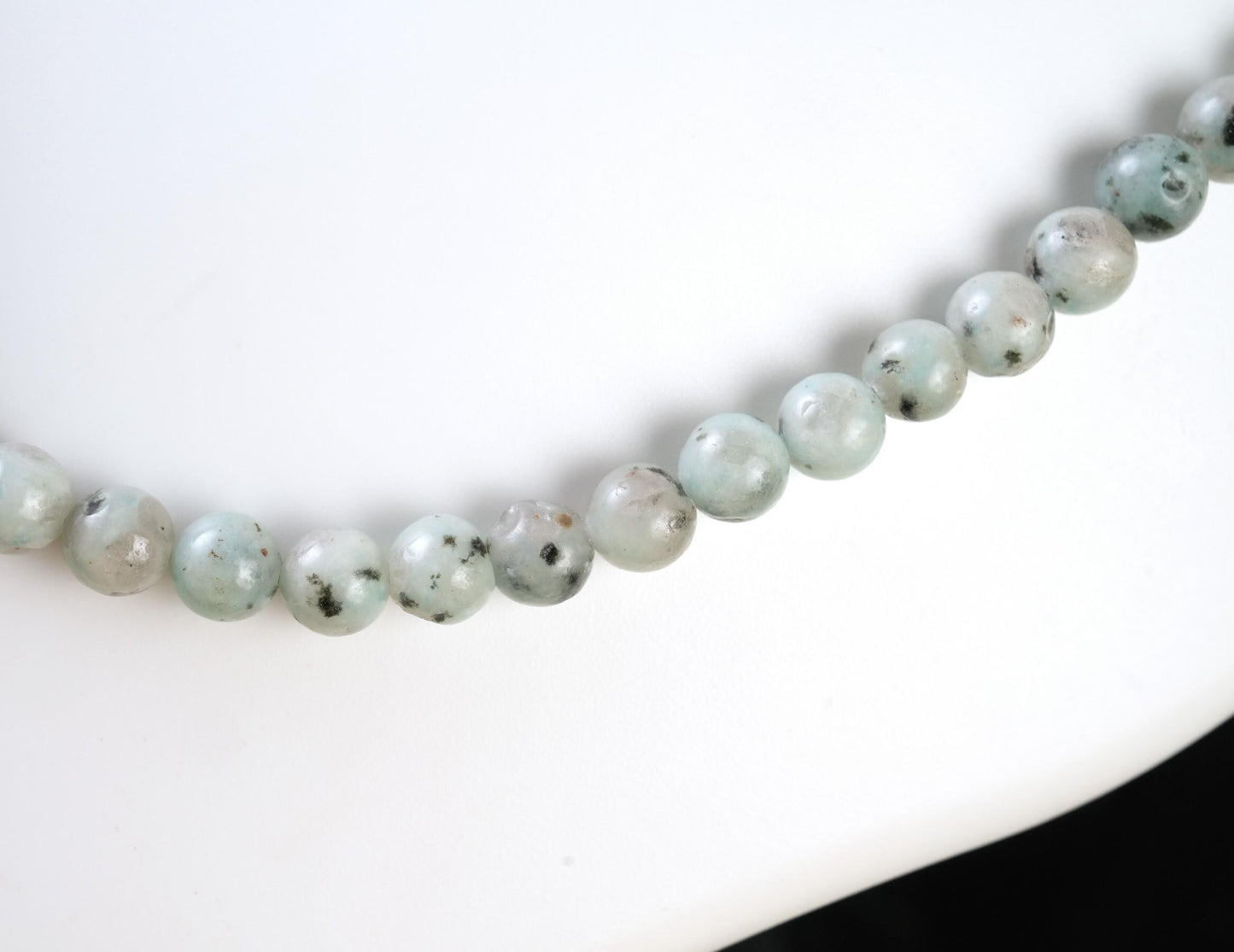Genuine Kiwi Jasper Beads Necklace / Handcrafted Adjustable Mala Necklace / 8 MM Round Smooth Beaded Necklace Jewelry For Her - AS & JG
