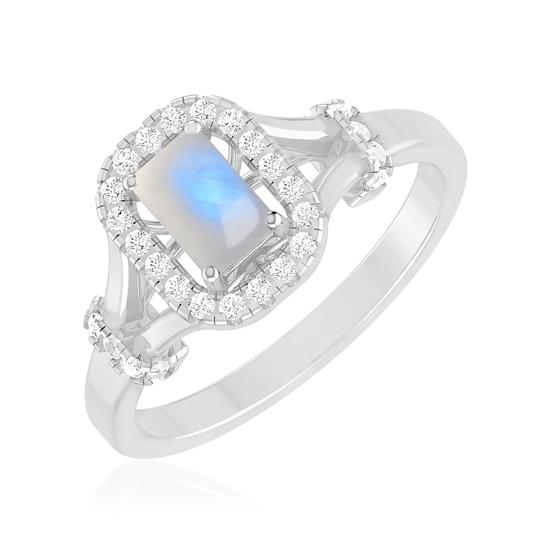 Twisted Split Shank Ring | Sterling Silver Birthstone Ring | Genuine Gemstone Studded Ring | Personalized Promise Ring | Gift for Her