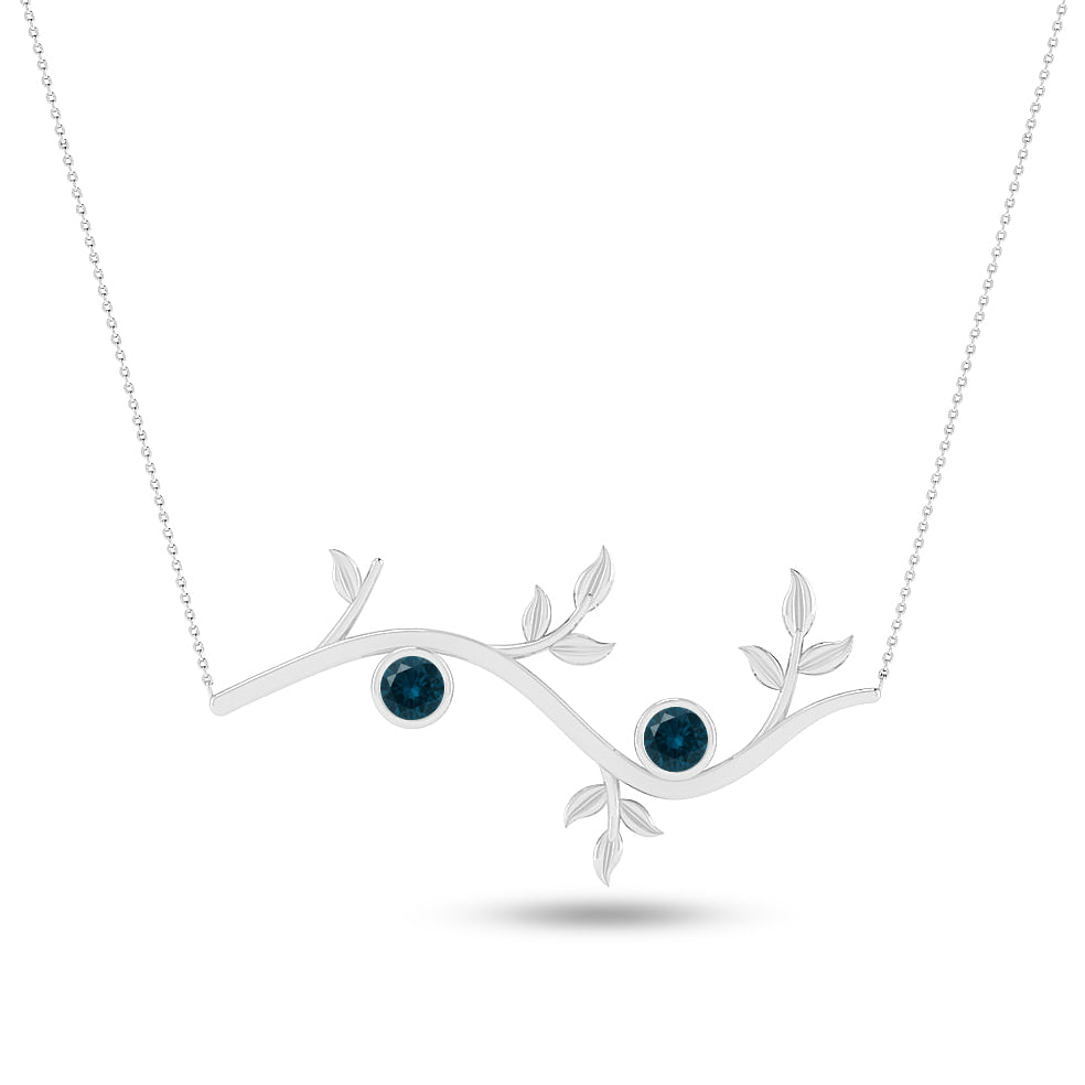 Cross Pendant Necklace | Sterling Silver Birthstone Necklace | Adjustable Chain | 15 Gemstone Choices | Personalized Gemstone Pendant