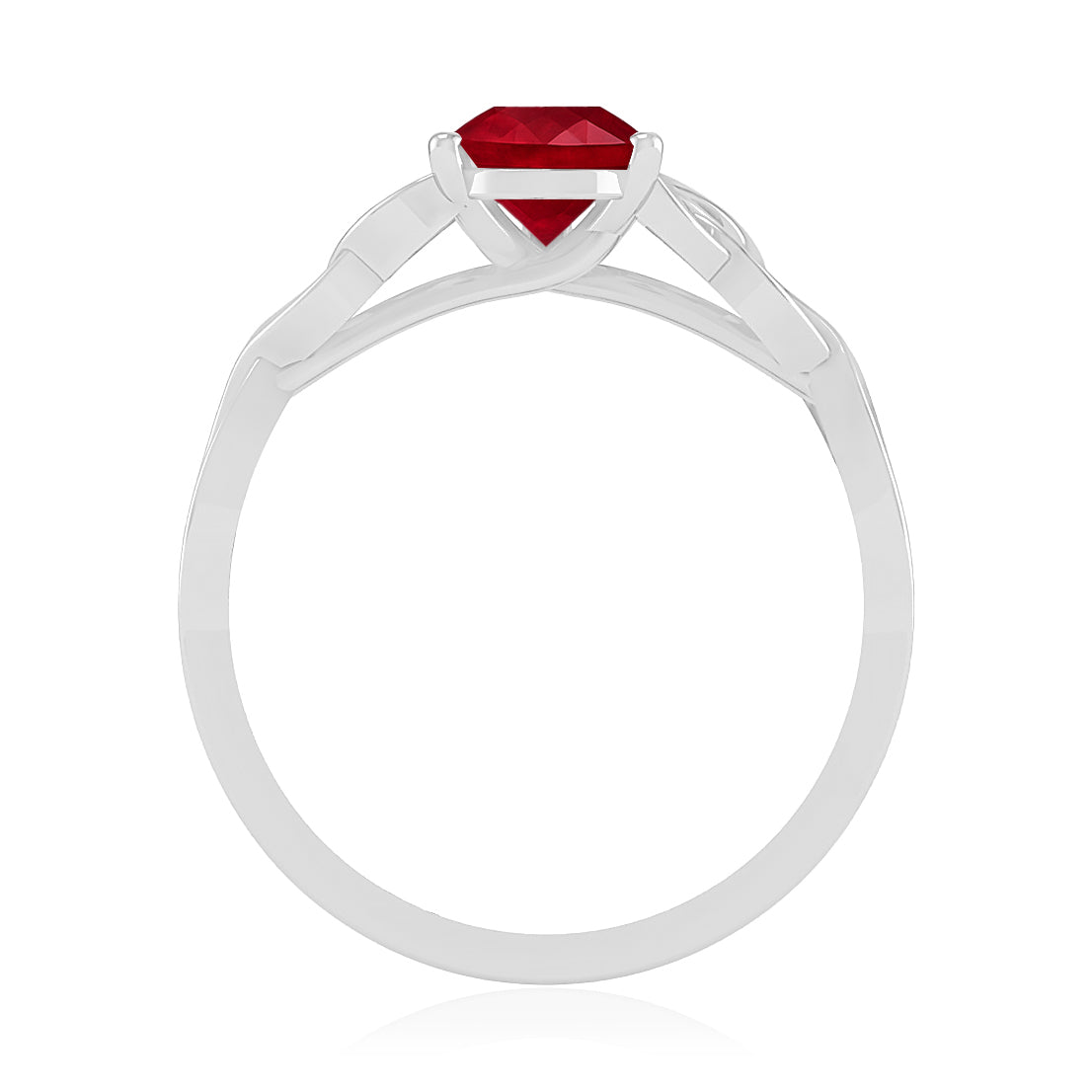 Celtic Knot Pear Solitaire Ring | Sterling Silver Birthstone Ring | Genuine Gemstone Studded Ring | Personalized Promise Ring | Gift for Her