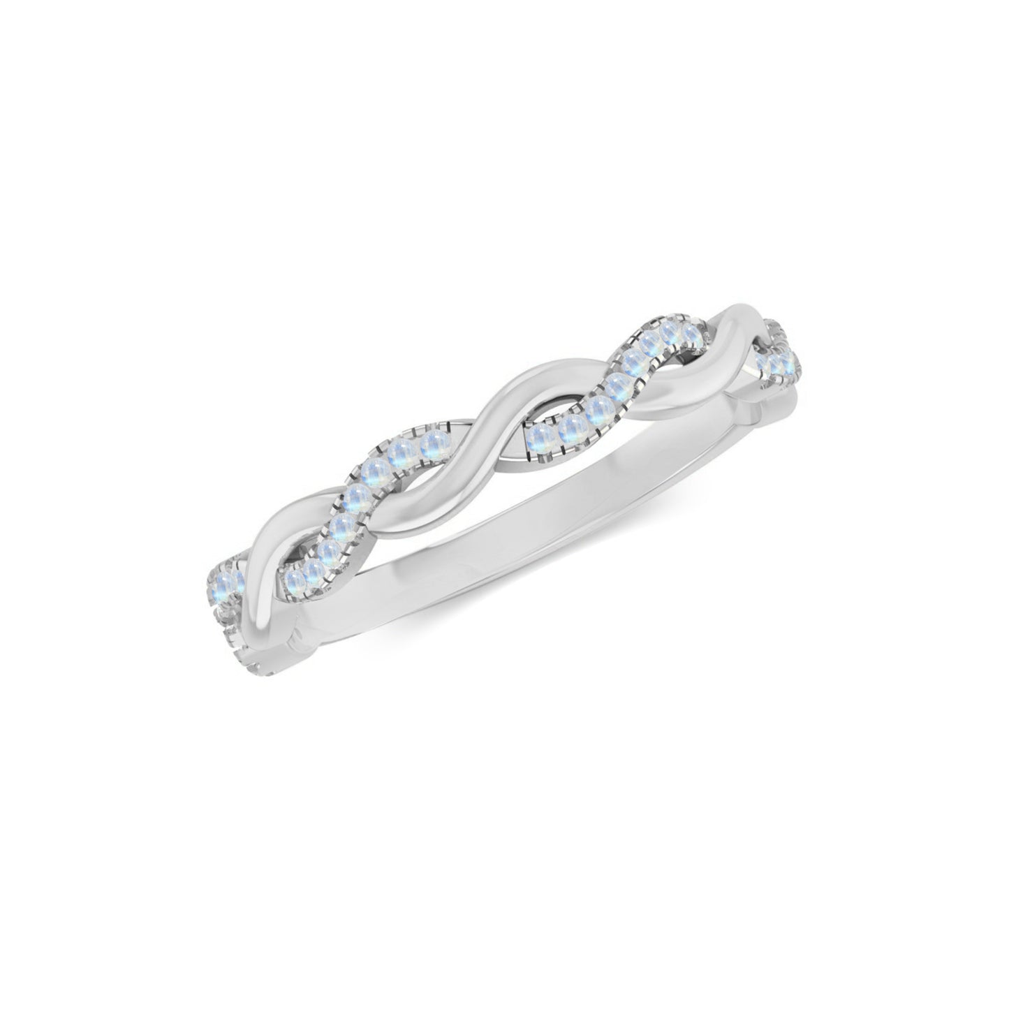 Infinity Ring| Sterling Silver Birthstone Ring | Genuine Gemstone Studded Ring | Personalized Promise Ring | Gift for Her