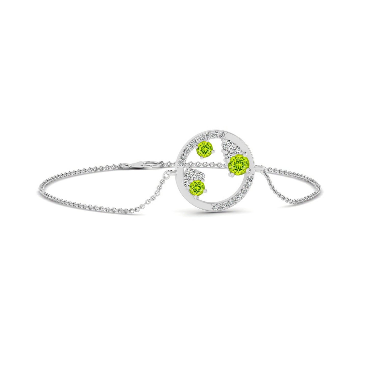 Constellation Circle Bracelet | Sterling Silver Birthstone Bracelet | Adjustable Chain | 15 Gemstone Choices | Personalized Gemstone Bracelet