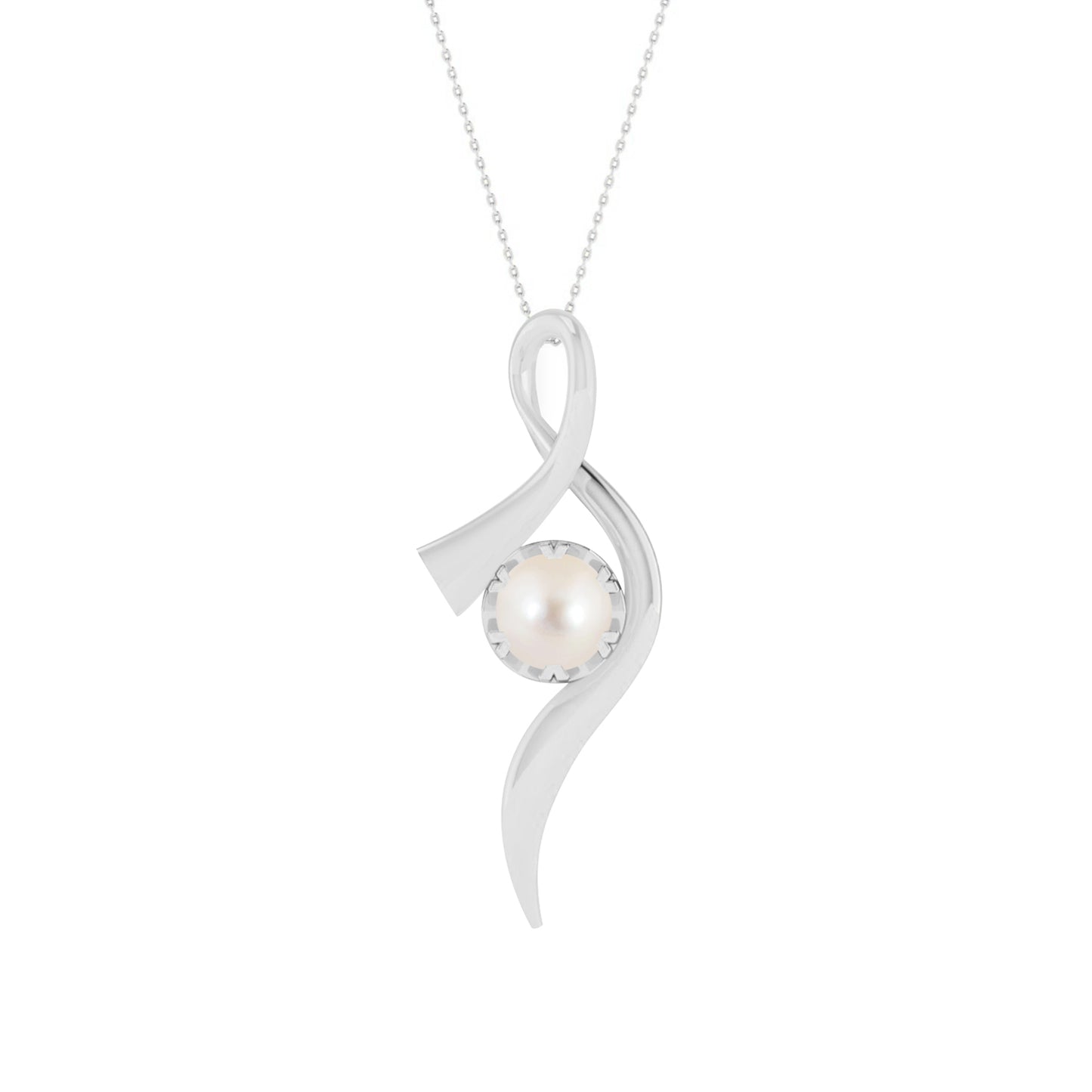 Infinity Twist Pendant | Floral Vine Style Gemstone Pendant | Sterling Silver Birthstone Necklace | Adjustable Chain | 15 Gemstone Choices | Personalized Gemstone Pendant