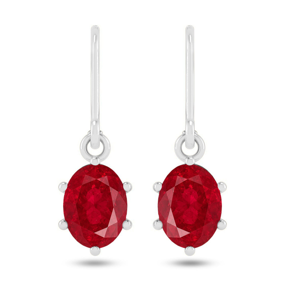Oval Halo Drop Earrings | 925 Sterling Silver Birthstone Stud Earrings | Diamond Accent Gemstone Earrings | 15 Birthstone Options | Gift for Women (Copy)
