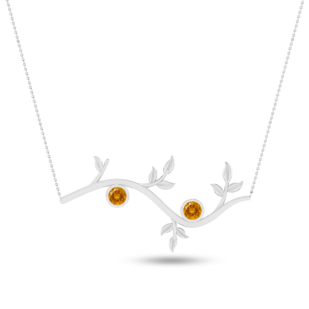 Cross Pendant Necklace | Sterling Silver Birthstone Necklace | Adjustable Chain | 15 Gemstone Choices | Personalized Gemstone Pendant