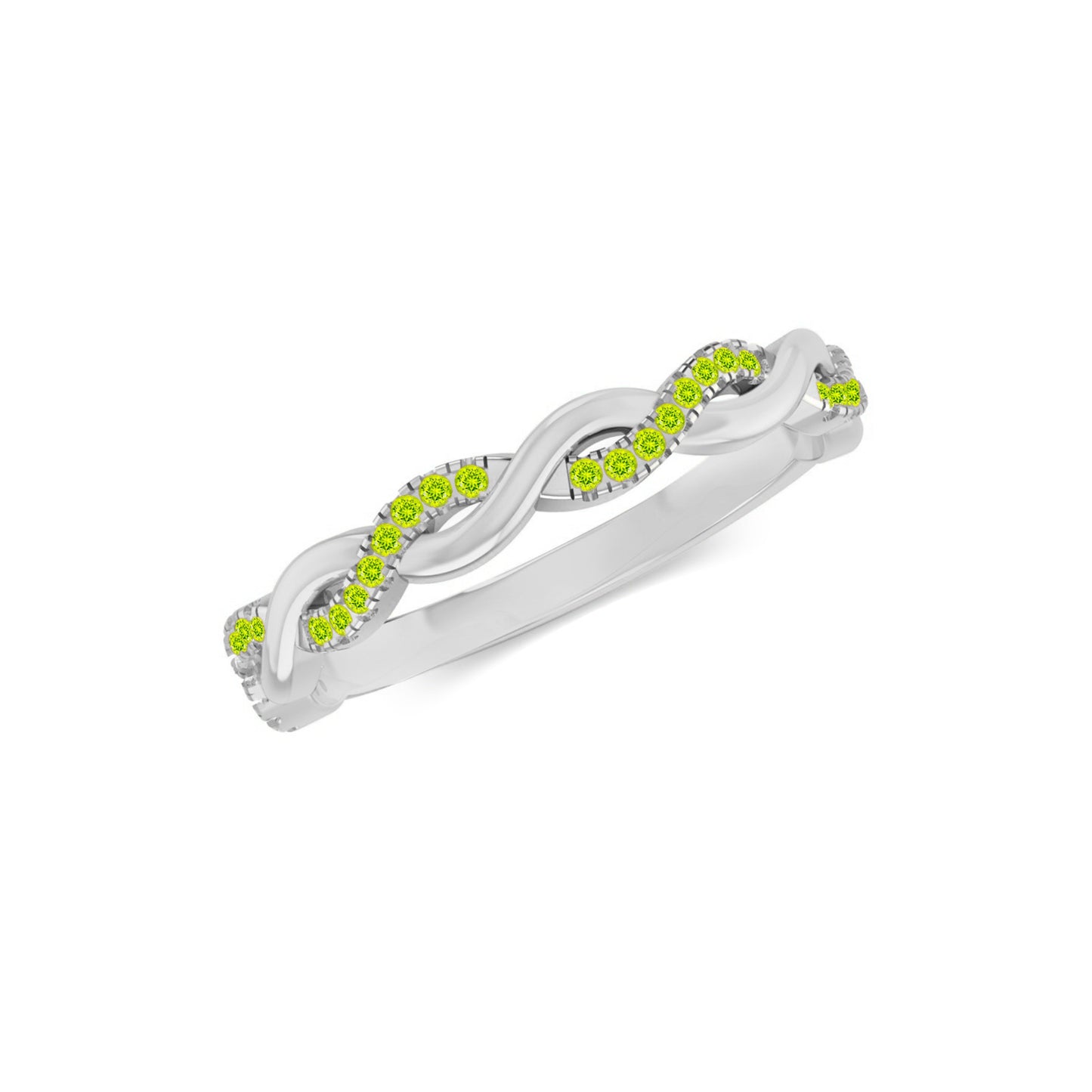 Infinity Ring| Sterling Silver Birthstone Ring | Genuine Gemstone Studded Ring | Personalized Promise Ring | Gift for Her