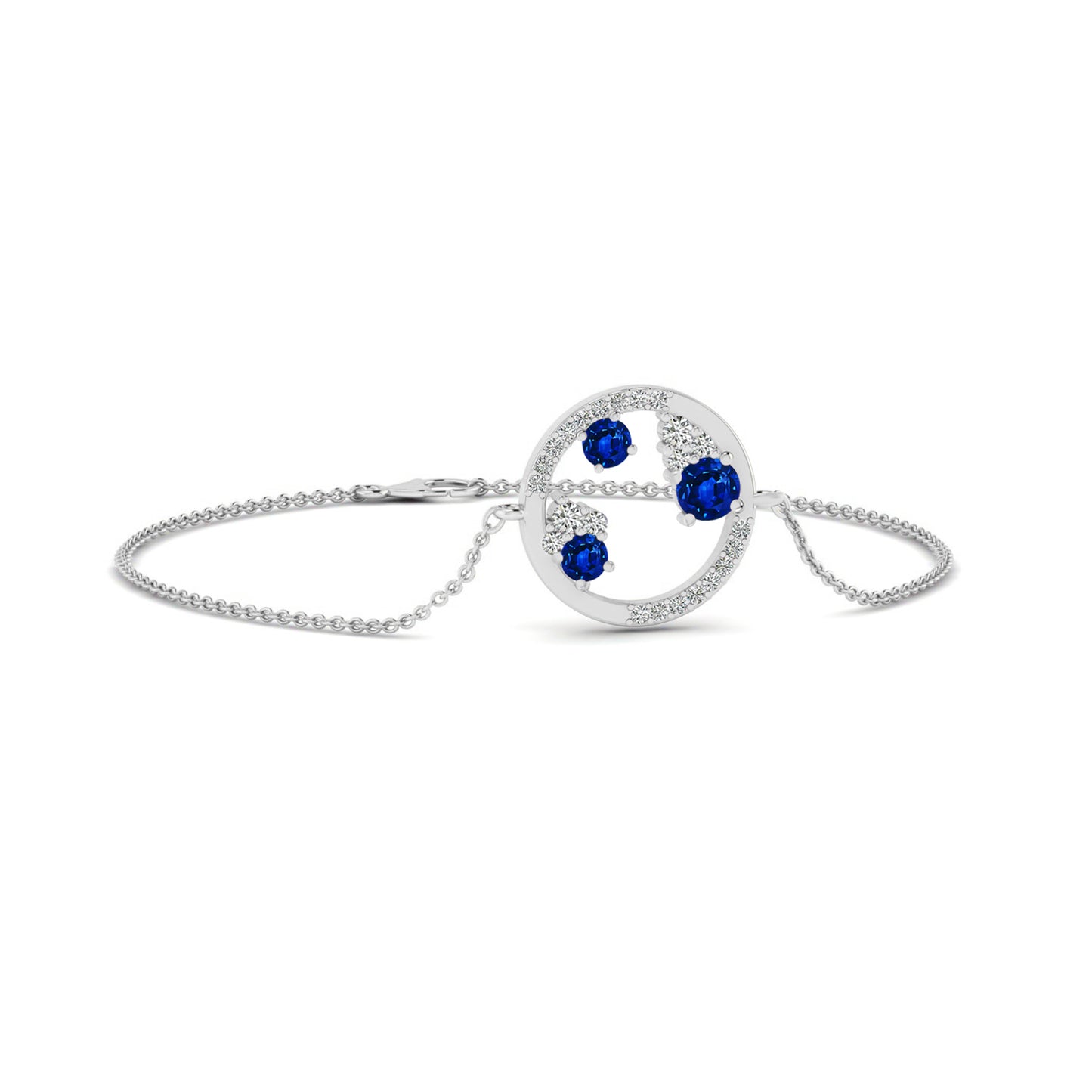 Constellation Circle Bracelet | Sterling Silver Birthstone Bracelet | Adjustable Chain | 15 Gemstone Choices | Personalized Gemstone Bracelet