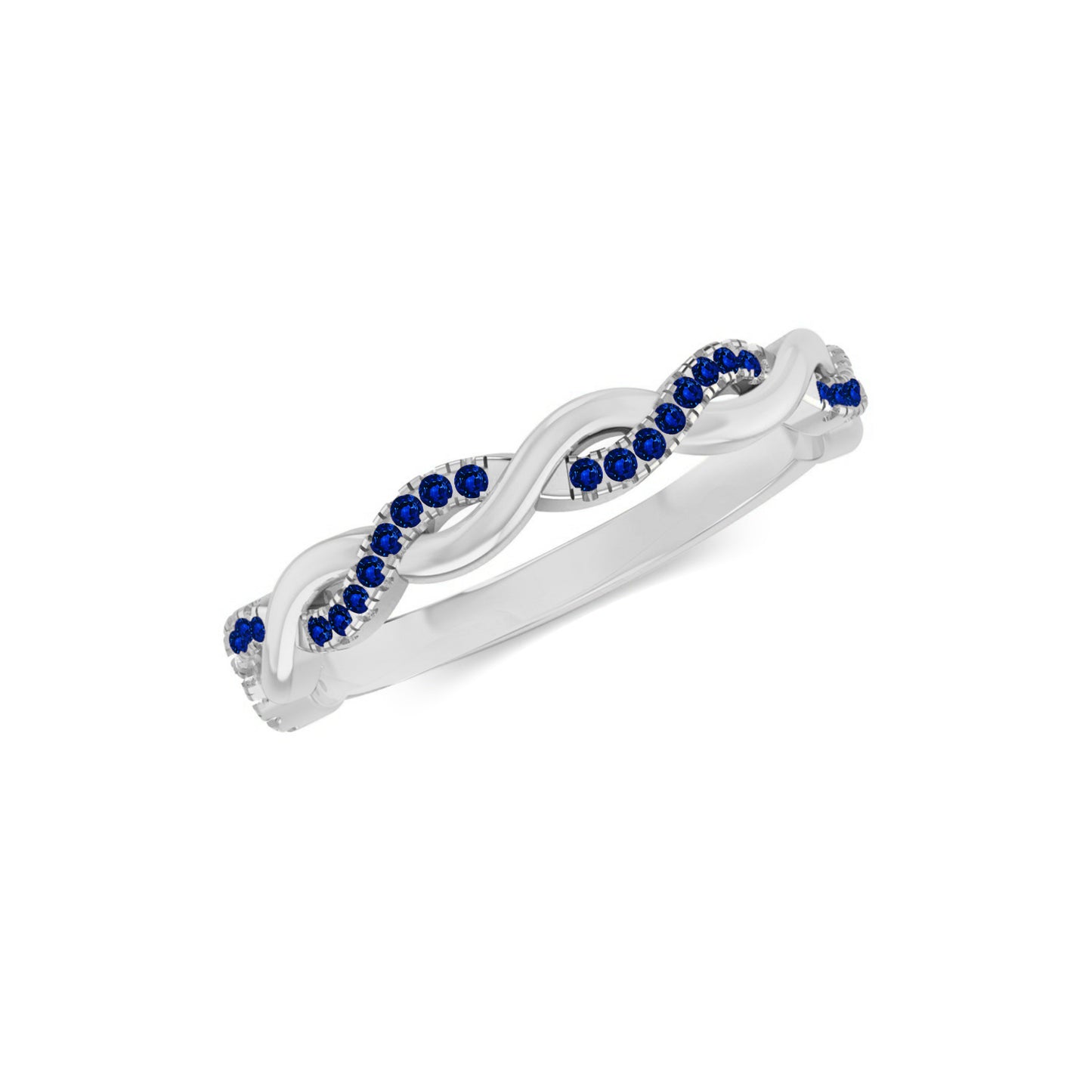 Infinity Ring| Sterling Silver Birthstone Ring | Genuine Gemstone Studded Ring | Personalized Promise Ring | Gift for Her
