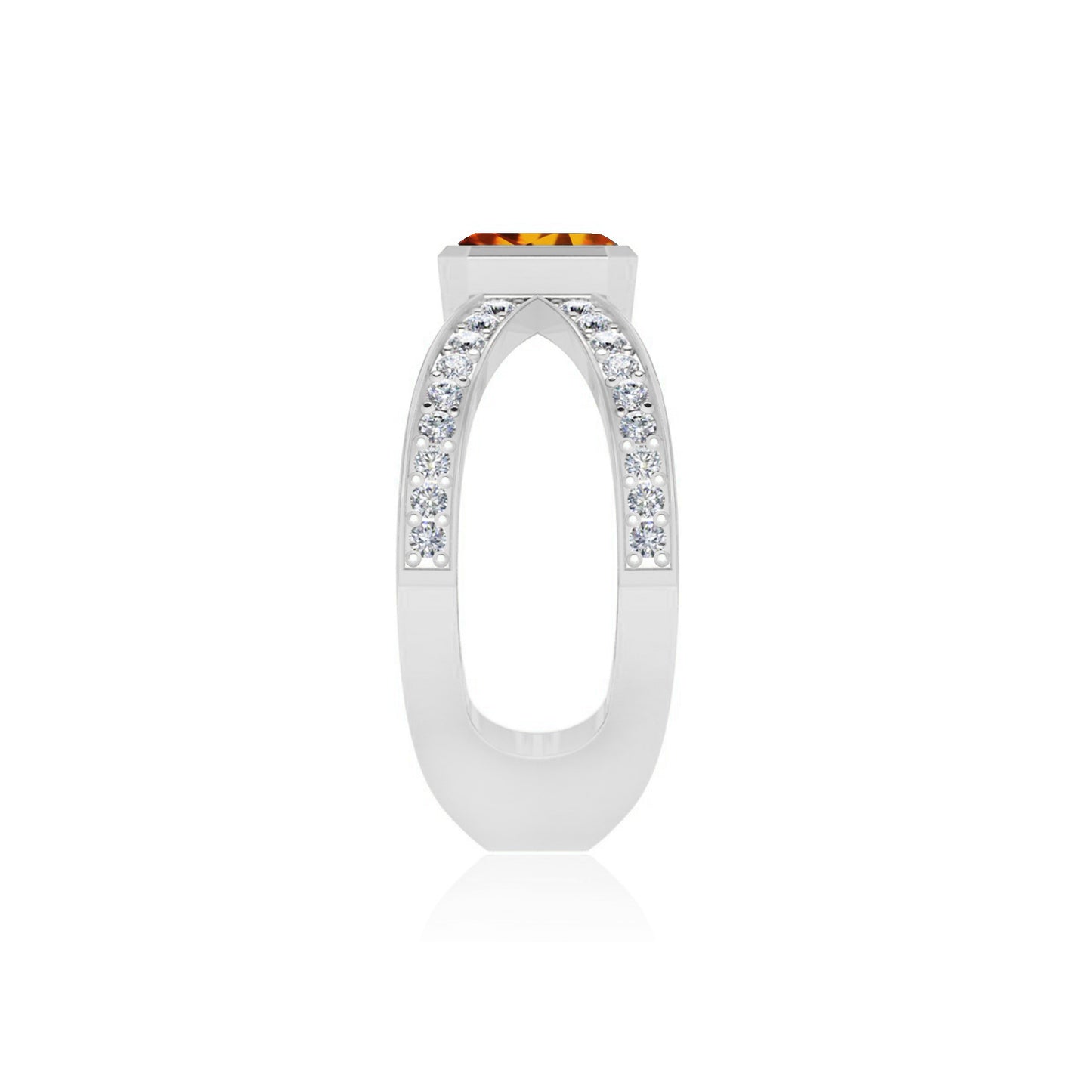 Sterling Silver Birthstone Ring | Genuine Gemstone & Diamond Studded Ring | Personalized Promise Ring | Gift for Her