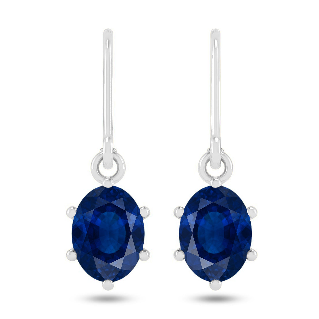 Oval Halo Drop Earrings | 925 Sterling Silver Birthstone Stud Earrings | Diamond Accent Gemstone Earrings | 15 Birthstone Options | Gift for Women (Copy)